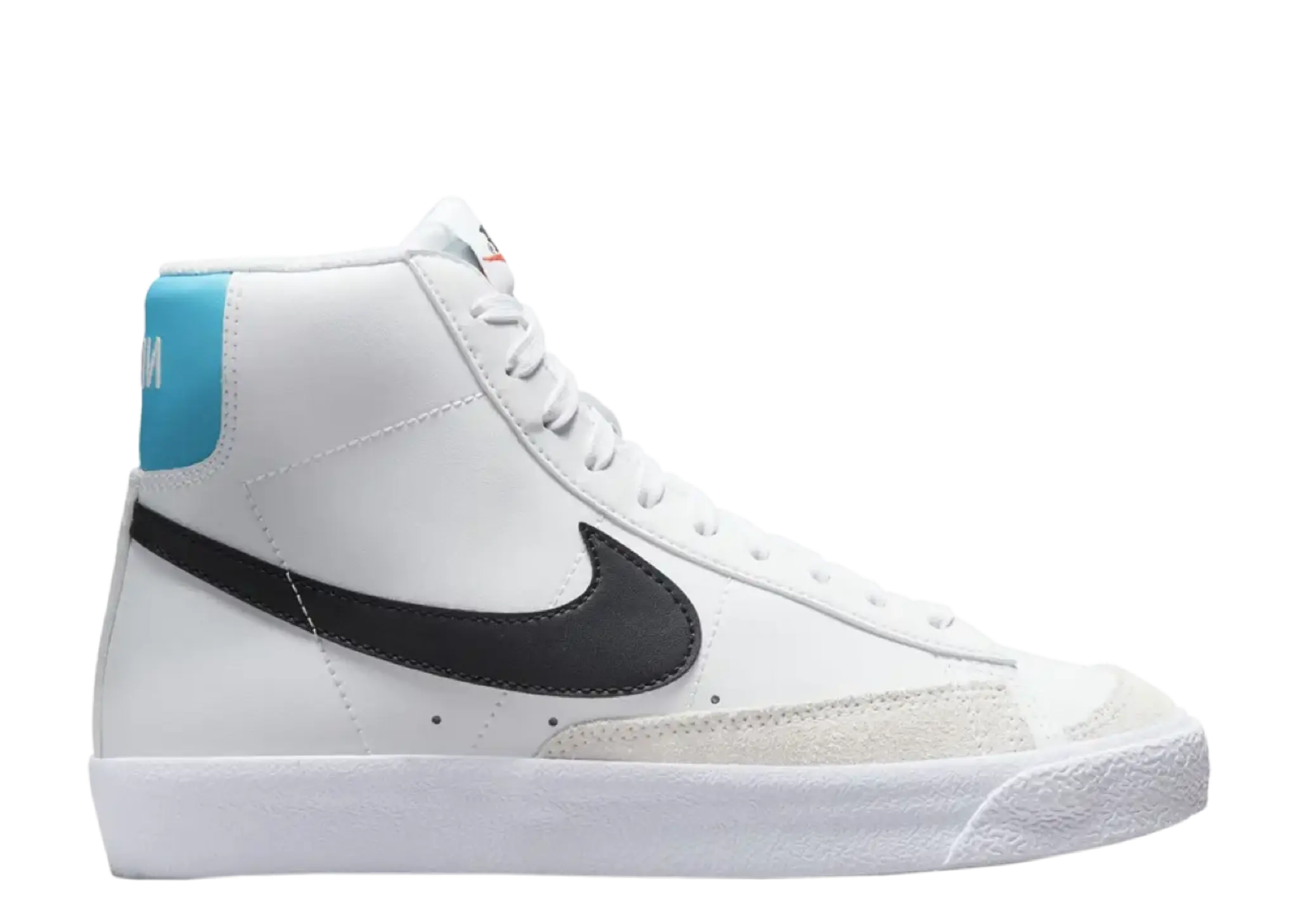 Nike Blazer Mid '77 White Black Photo Blue (Grade School)