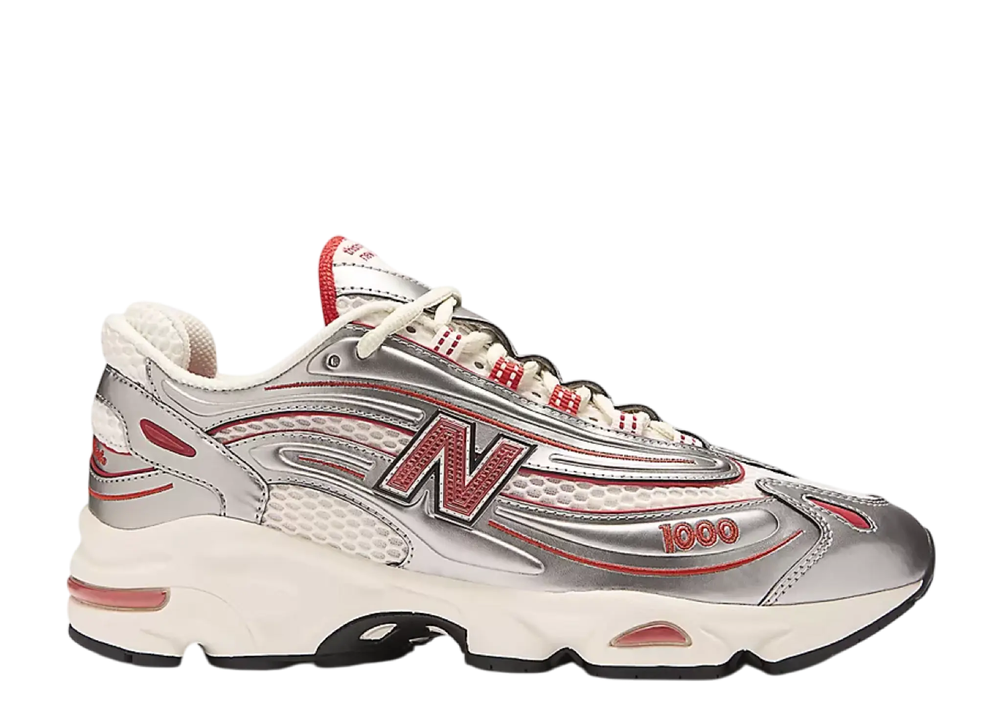 New Balance 1000 thisisneverthat Metallic Silver Red