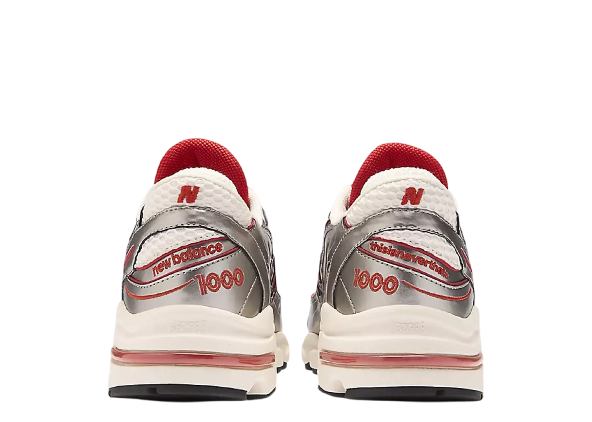 New Balance 1000 thisisneverthat Metallic Silver Red - photo 3