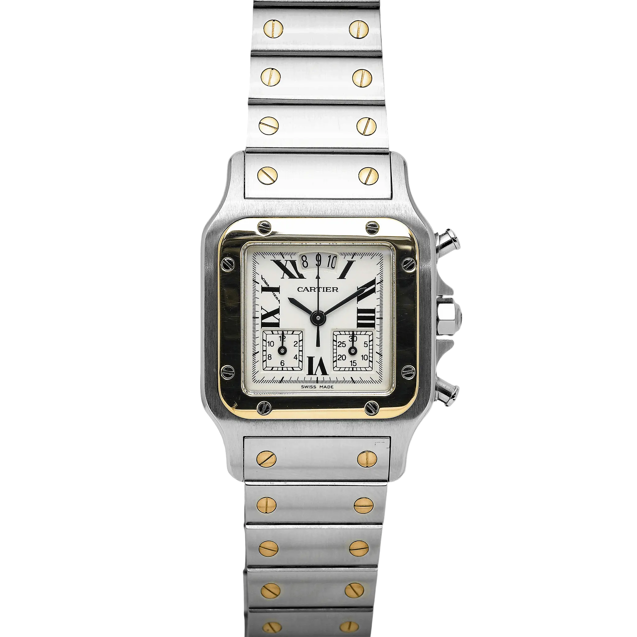 Cartier Santos Galbee Chronoflex Ref: W20042C4