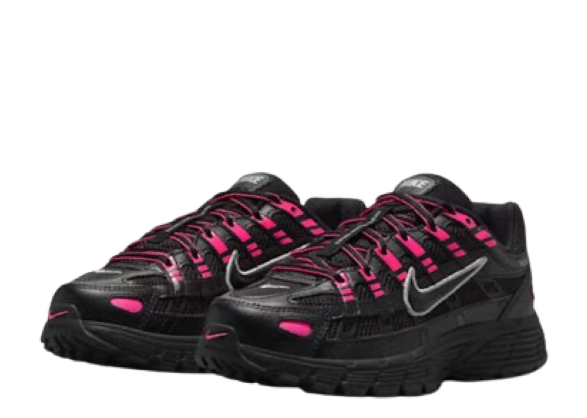 Nike P-6000 Pink Blast Metallic Silver Black (Grade School) - photo 2