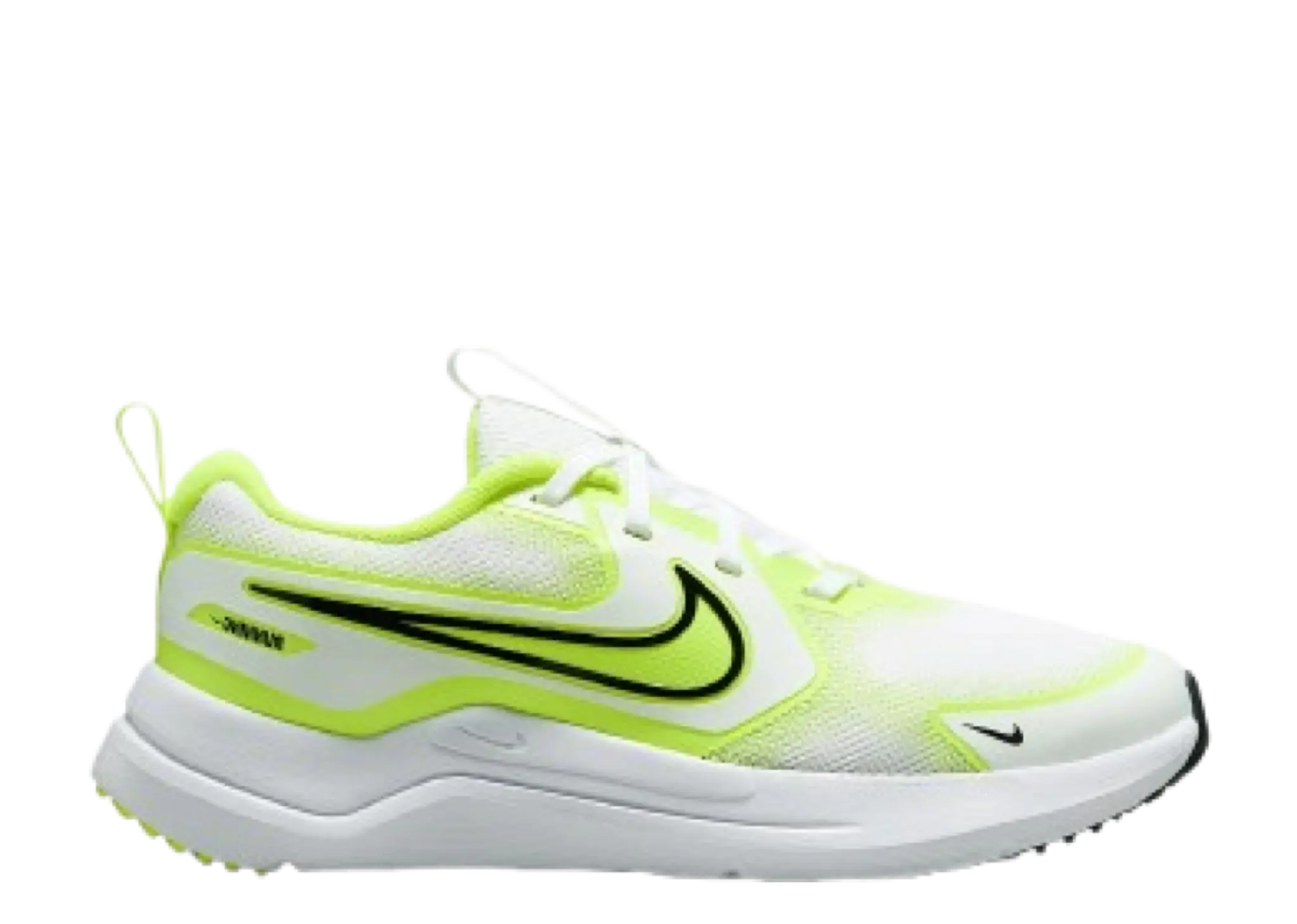 Nike Cosmic Runner White Volt Black (Grade School)