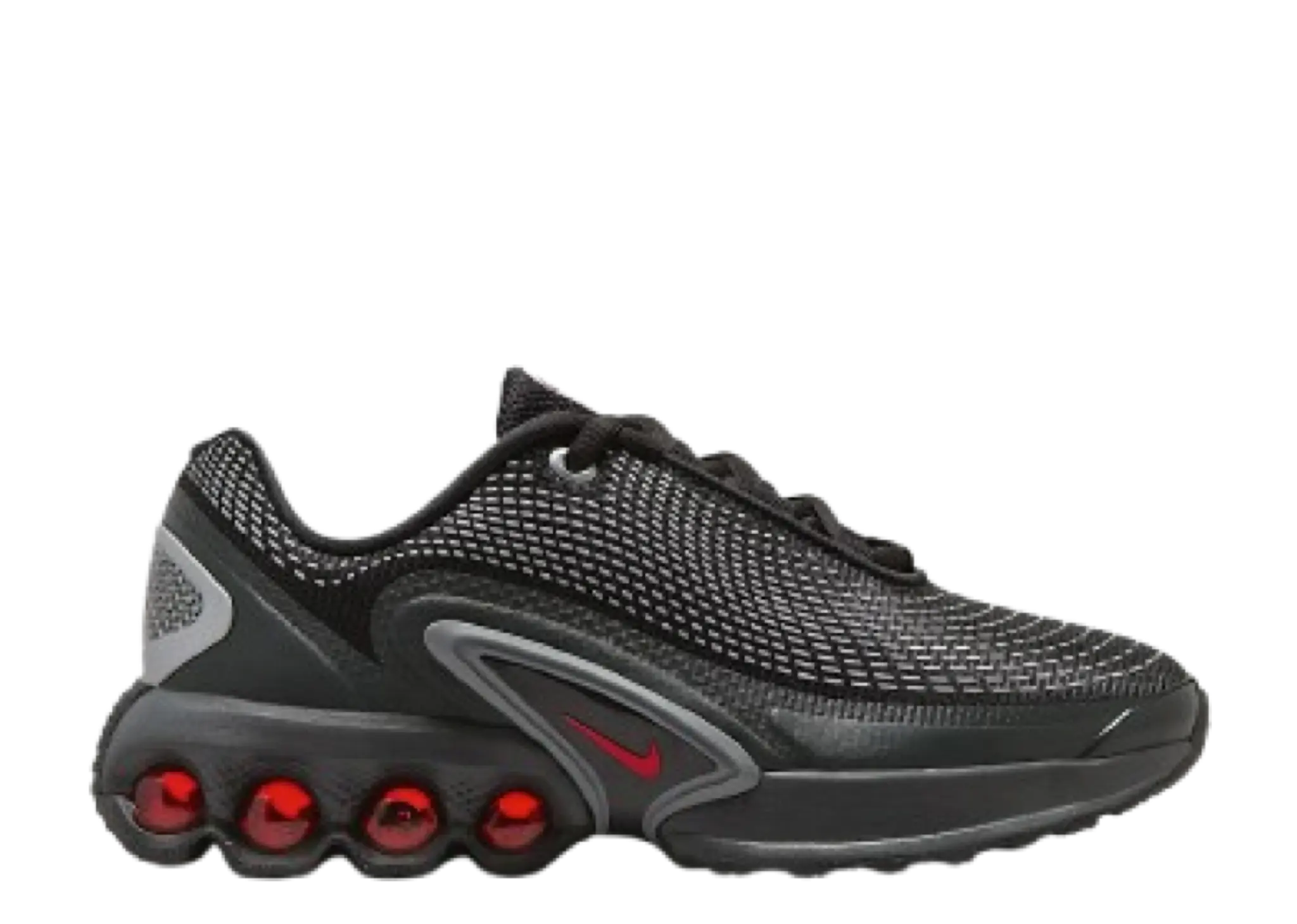 Nike Air Max Dn Black Metallic Silver University Red (Grade School)