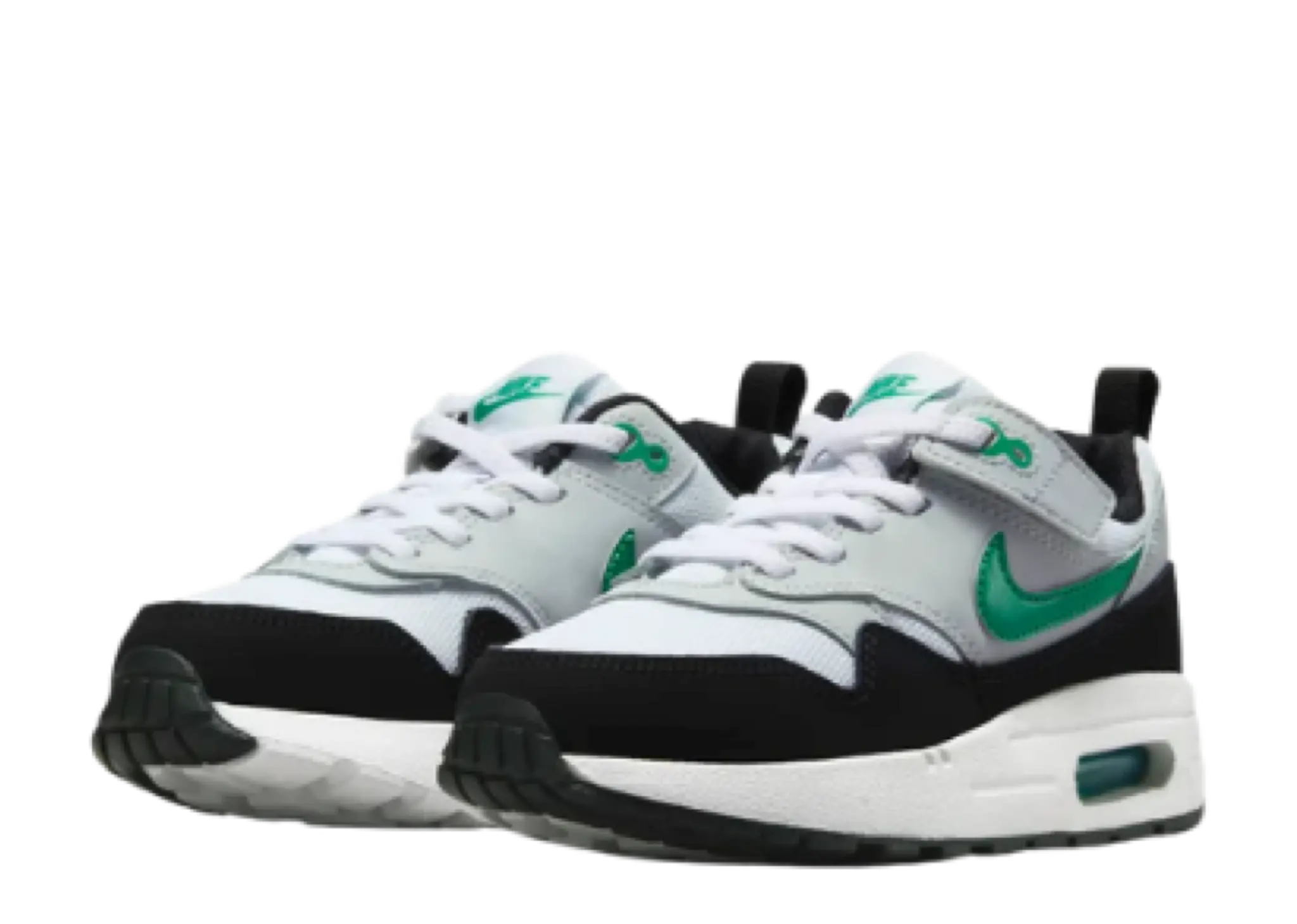 Nike Air Max 1 EasyOn Black Stadium Green (Pre-School) - photo 2