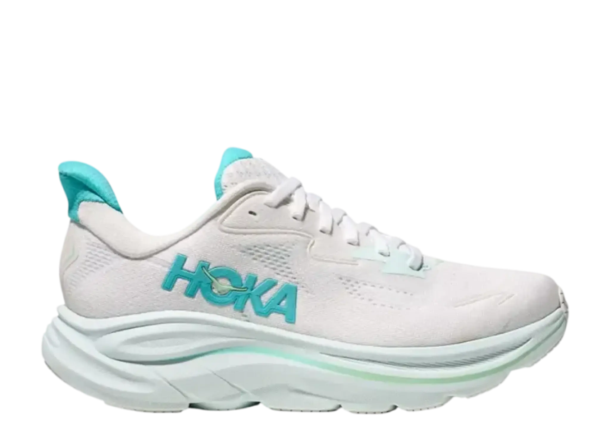 Hoka One One Clifton 10 White Cielo Blue (Women's)