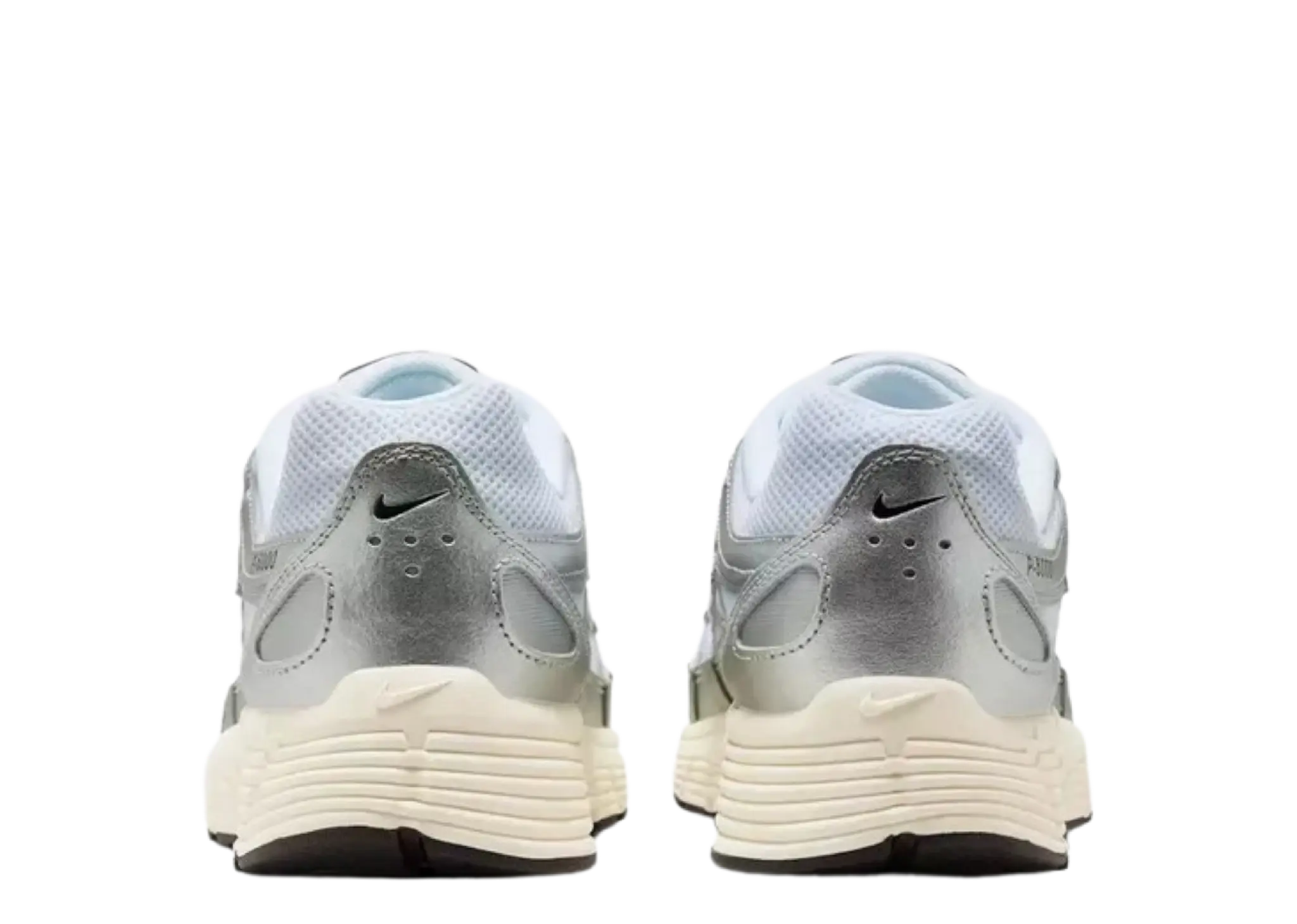 Nike P-6000 White Metallic Silver Flat Silver Black - photo 3