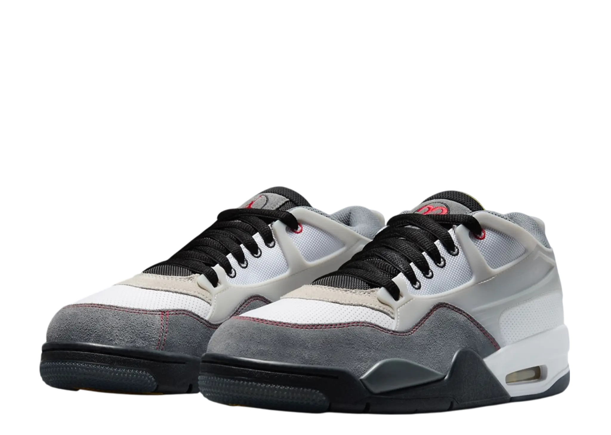 Air Jordan 4 RM Premium White Black Smoke Grey Fire Red - photo 2
