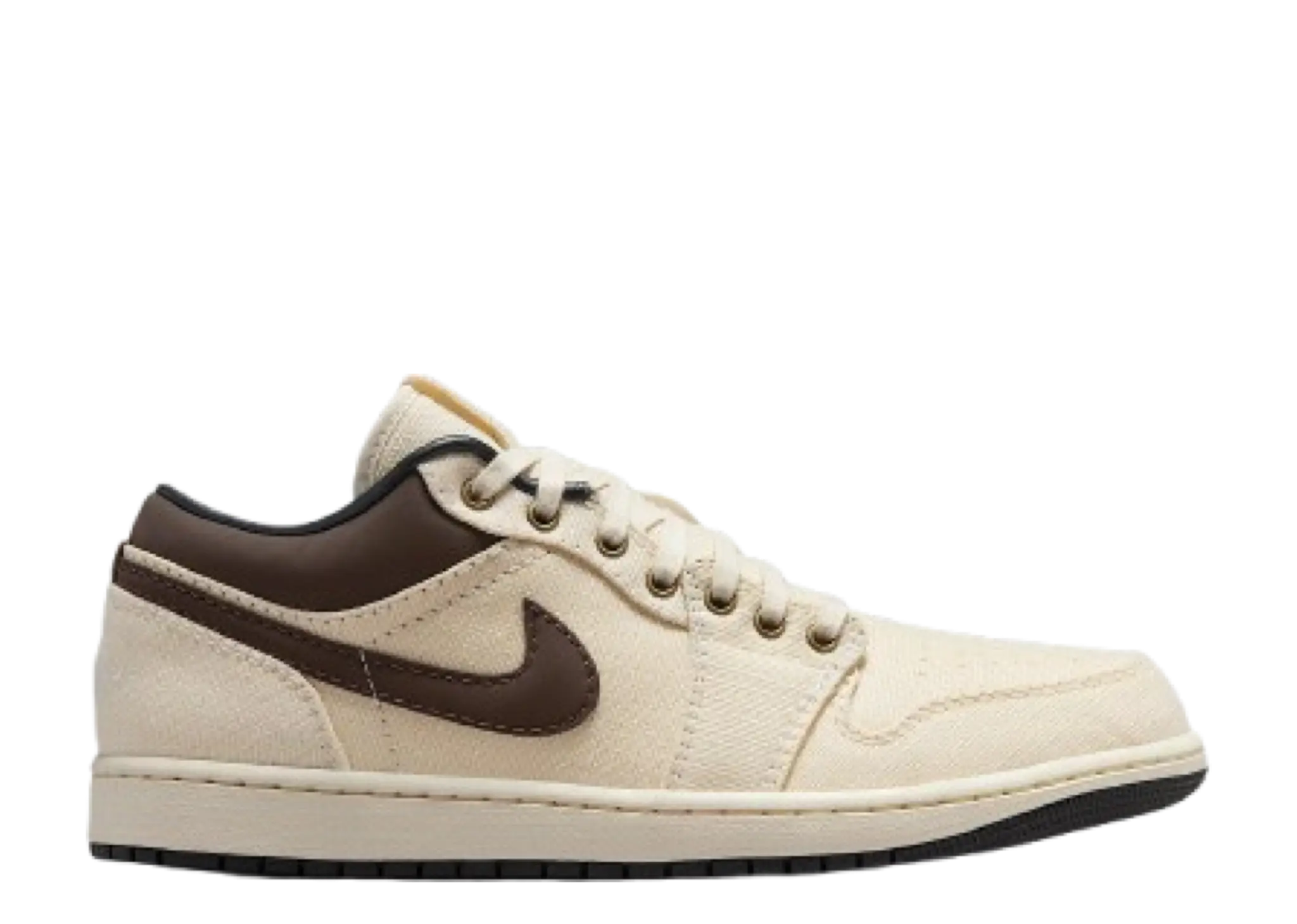 Air Jordan 1 Low Premium Pale Ivory Off Noir Baroque Brown