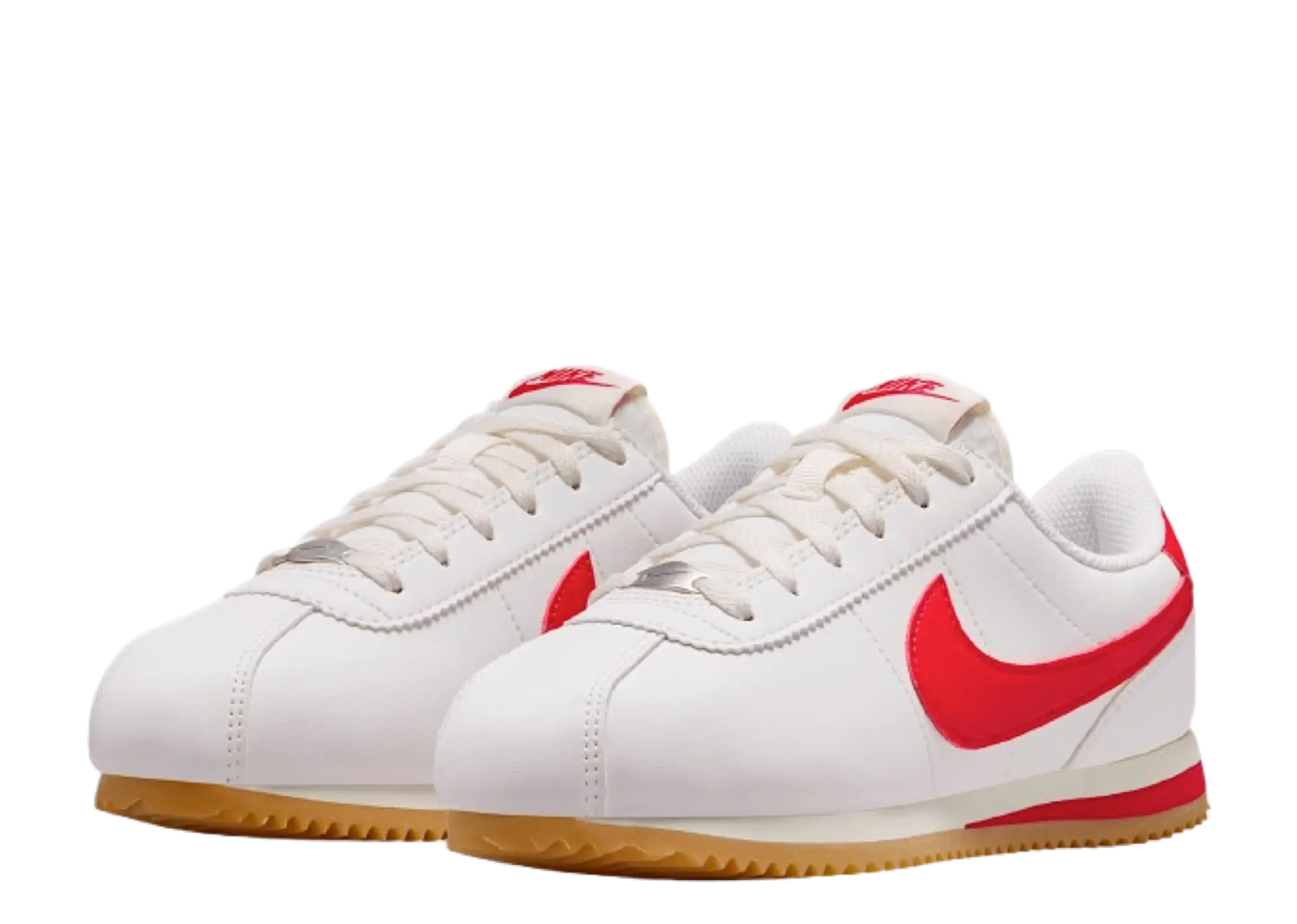 Nike Cortez Sail Gum Yellow University Red (Grade School) - photo 2