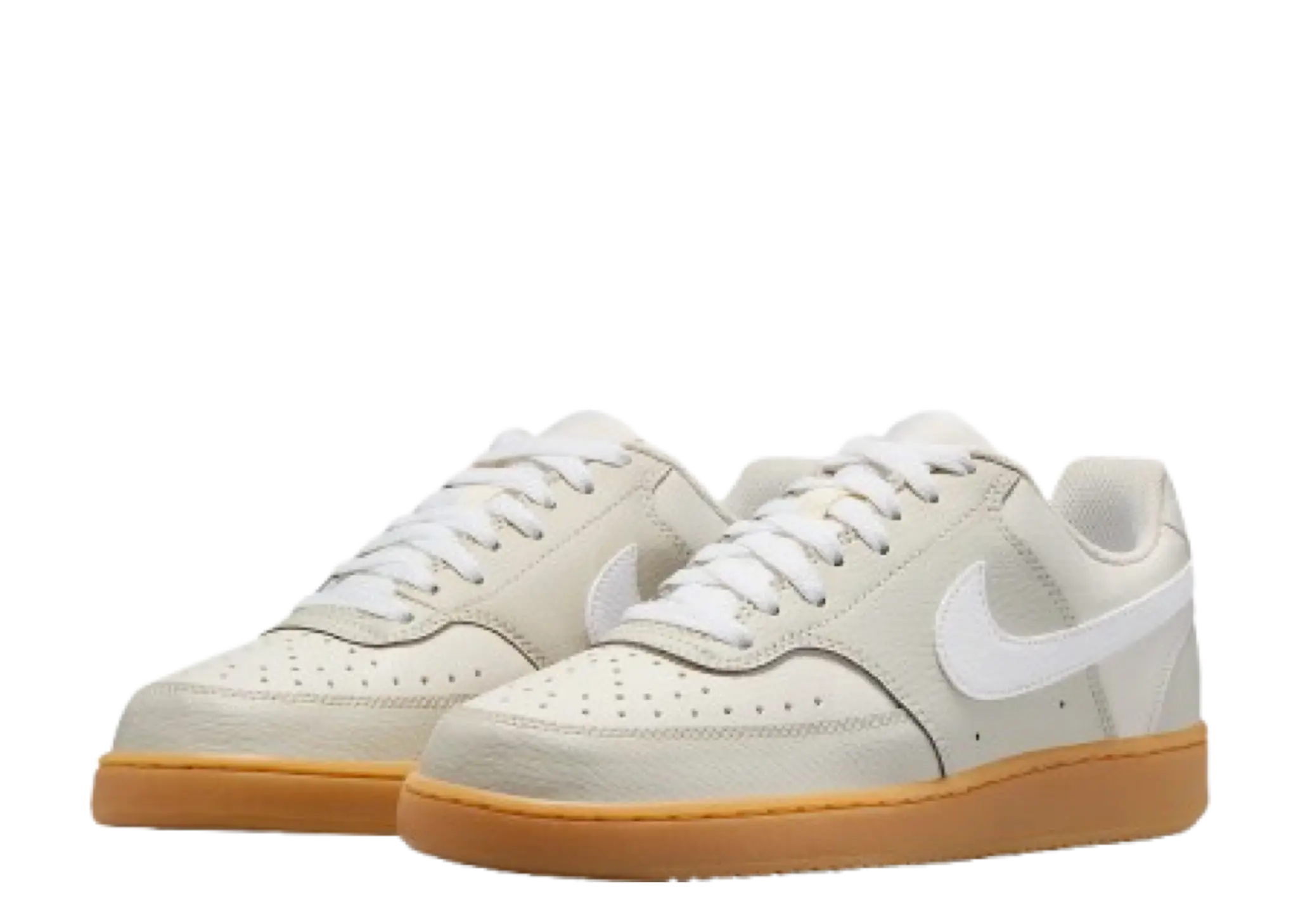 Nike Court Vision Low Light Bone Phantom Gum Yellow White (Women's) - photo 2