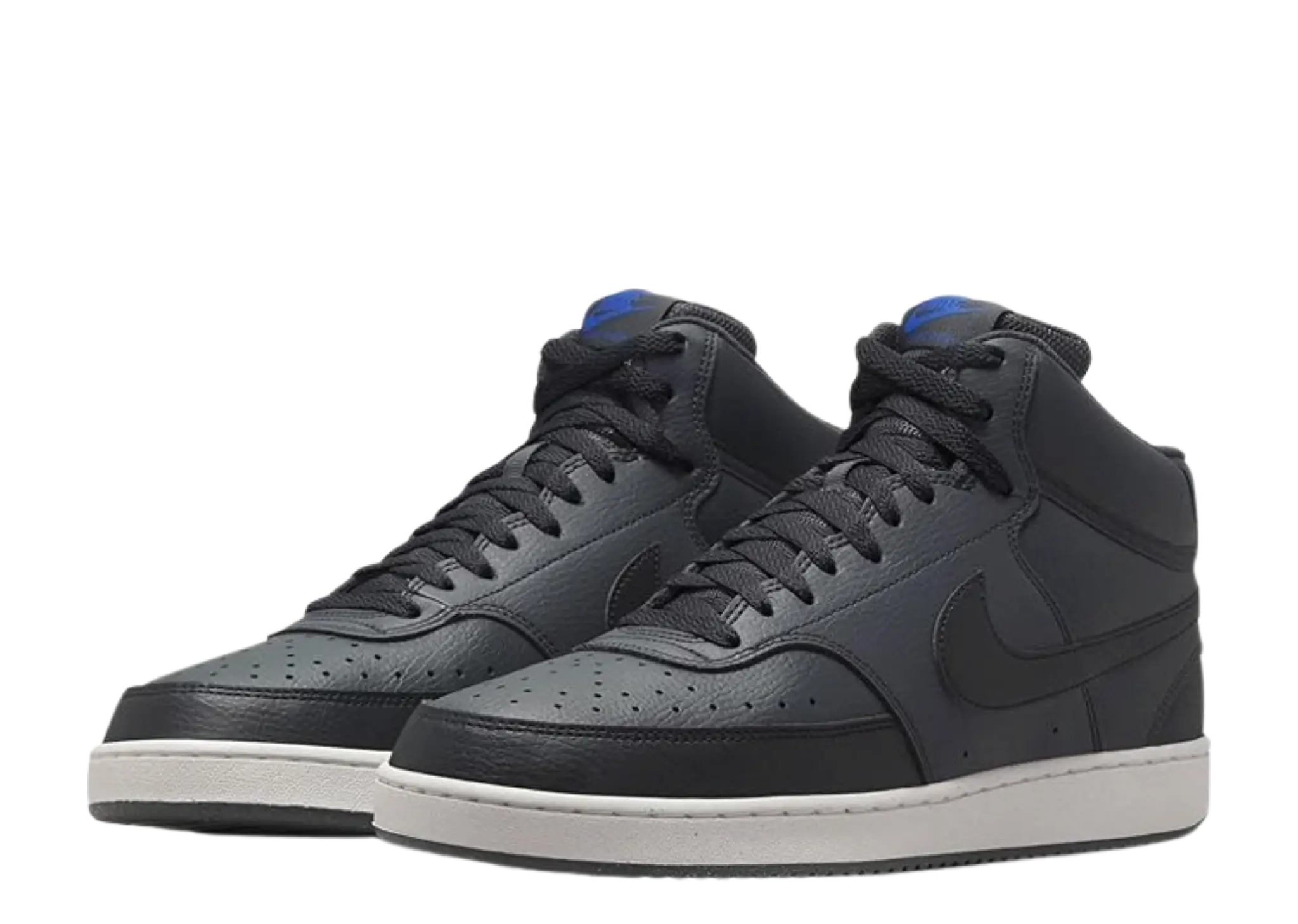Nike Court Vision Mid Next Nature Dark Smoke Grey Off Noir Racer Blue Black - photo 2