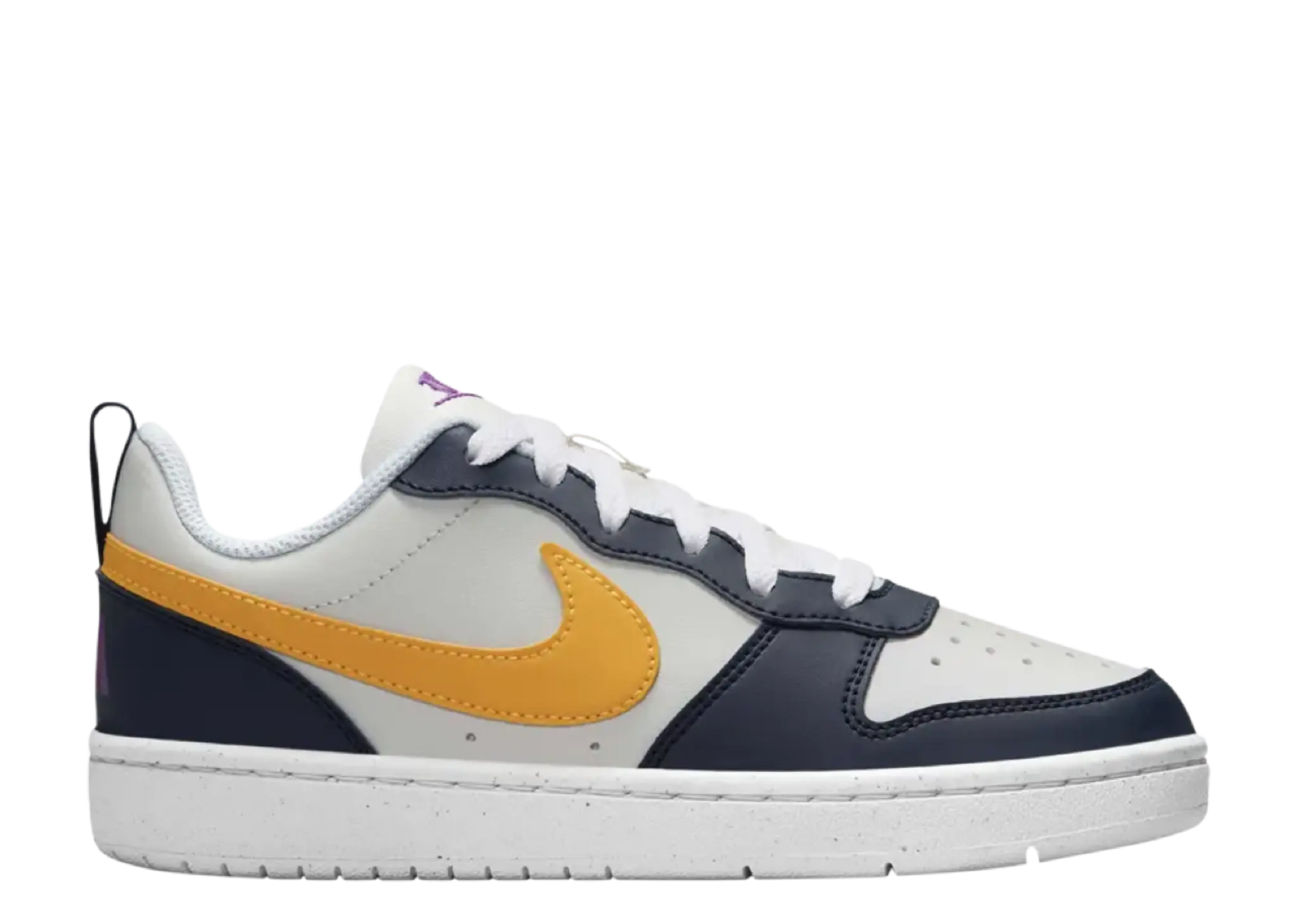 Nike Court Borough Low Recraft Obsidian University Gold (Grade School)