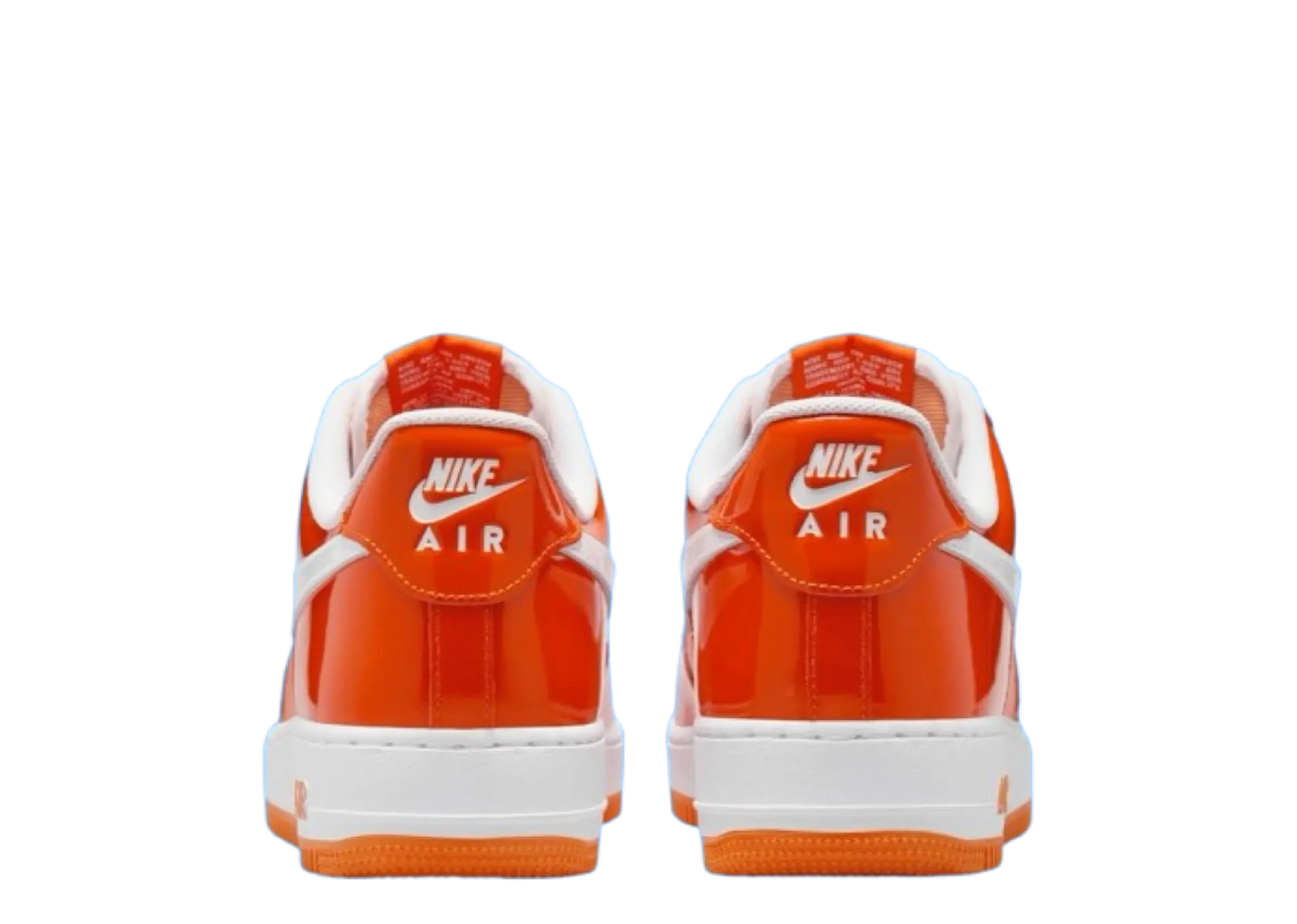 Nike Air Force 1 Low '07 Orange White Patent - photo 3