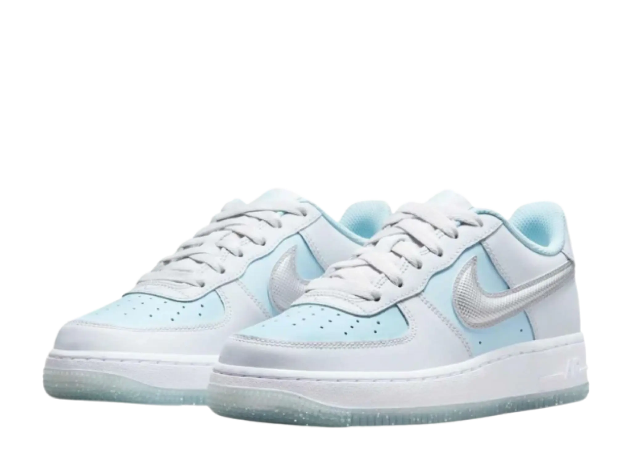 Nike Air Force 1 Low Pure Platinum Glacier Blue (Grade School) - photo 2