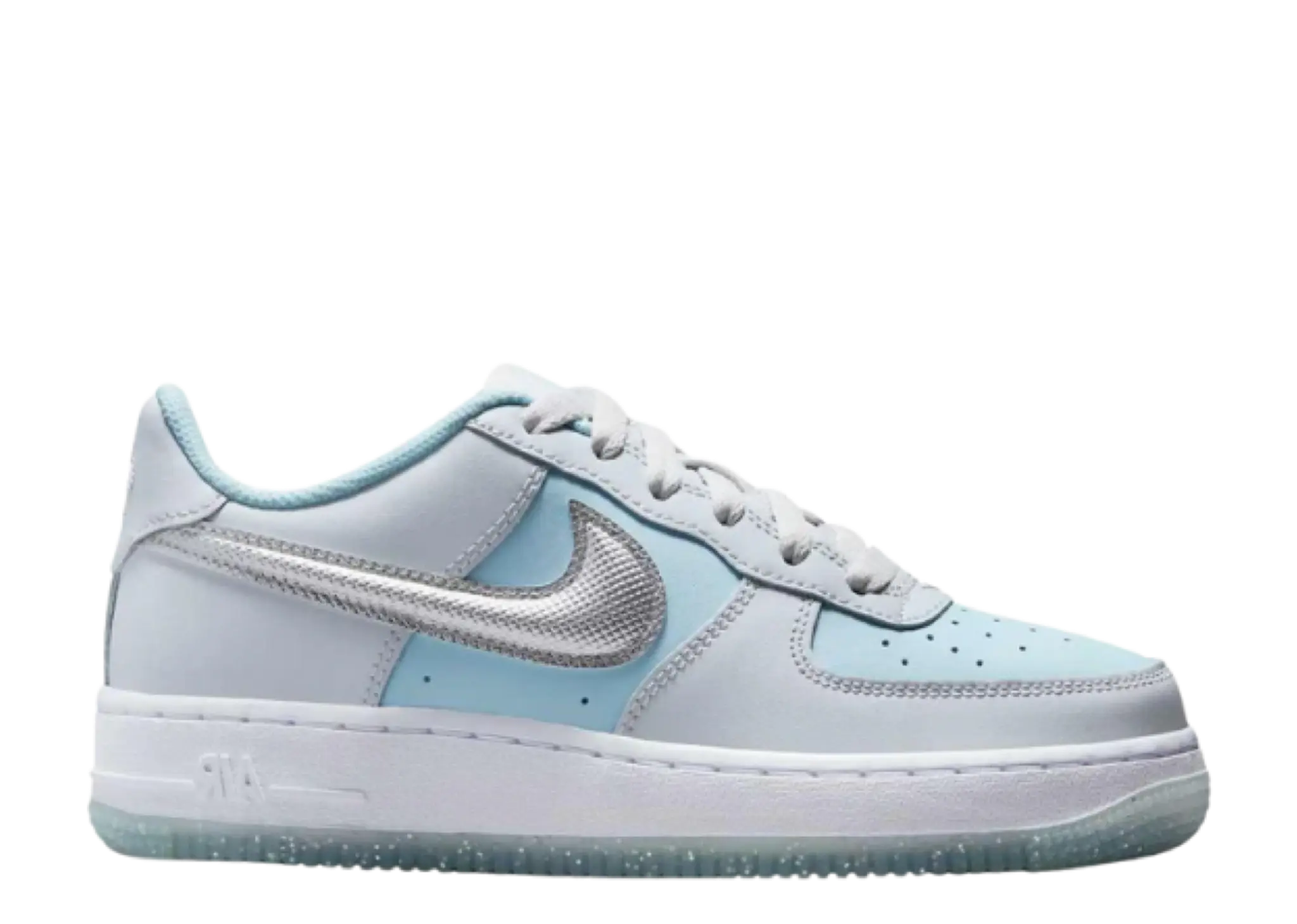 Nike Air Force 1 Low Pure Platinum Glacier Blue (Grade School)