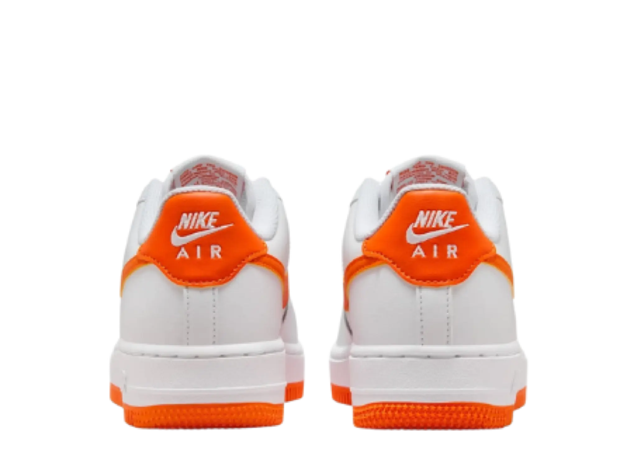 Nike Air Force 1 Low White Safety Orange (Grade School) - photo 3