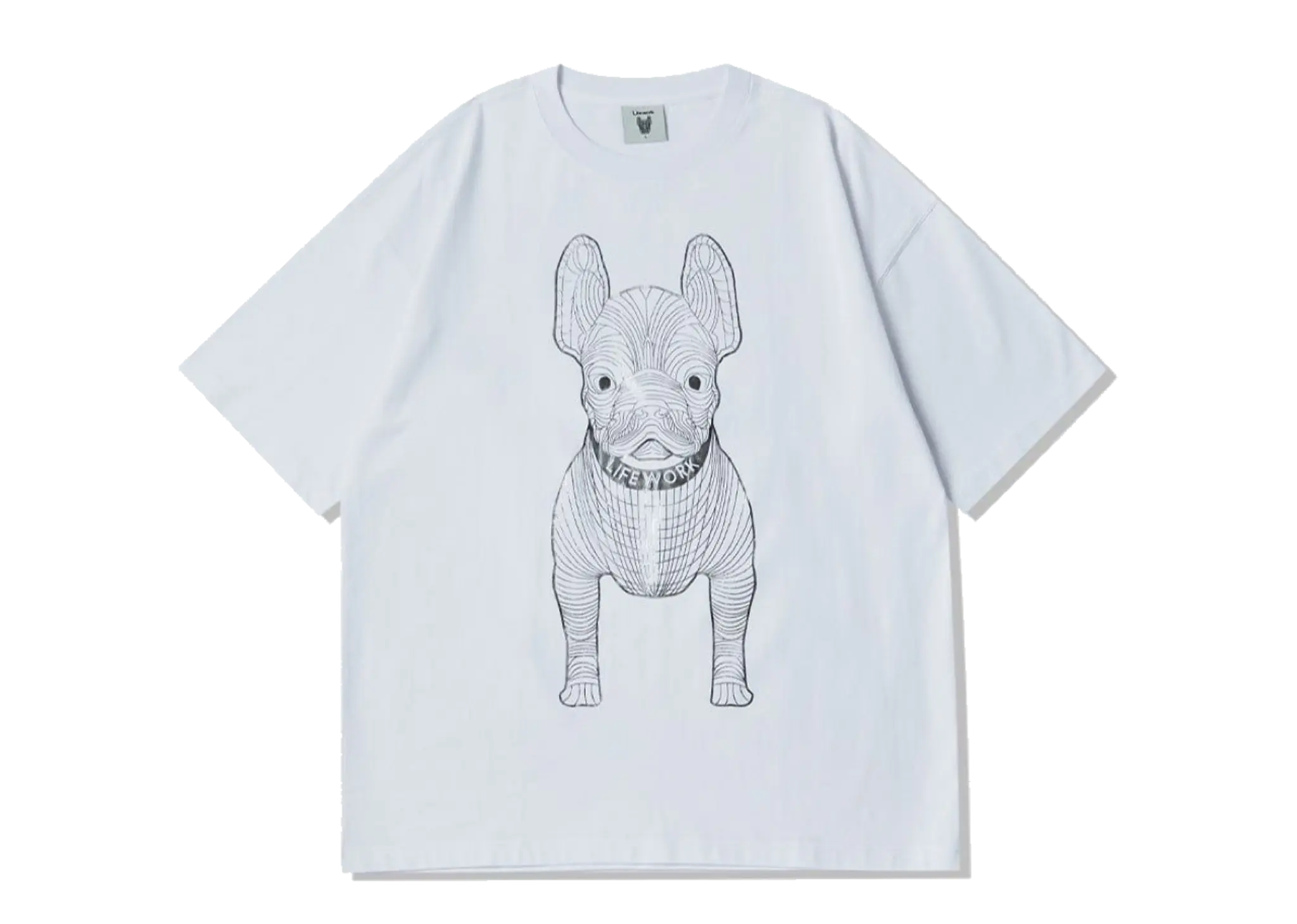 Lifework Foil Print Big Radog Logo T-shirt White Silver