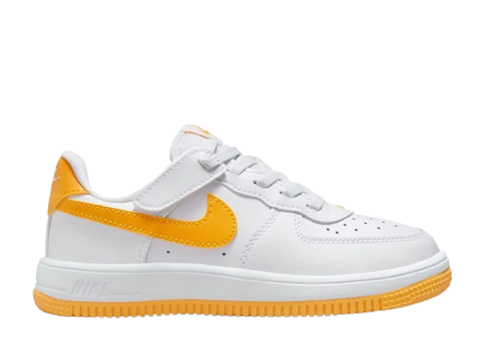 Nike Force 1 Low Easy On White University Gold (Pre-School)