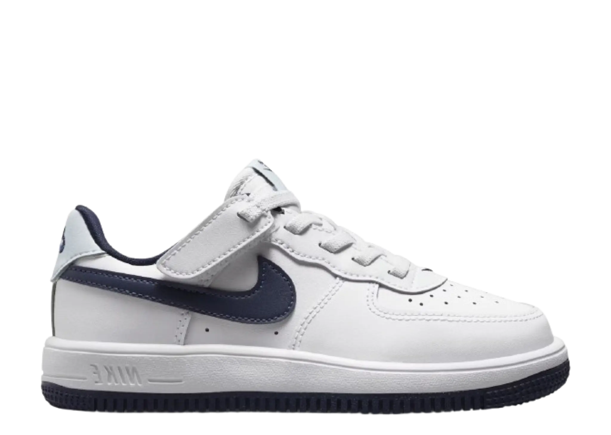 Nike Force 1 Low Easy On White Football Grey Midnight Navy (Pre-School)