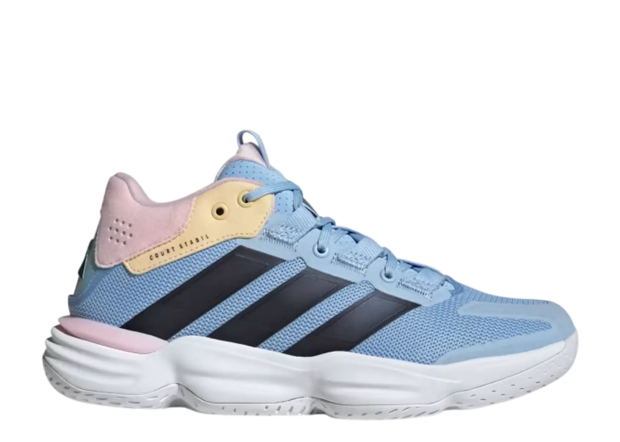 Adidas Court Stabil Indoor White Bright Royal (Women's)