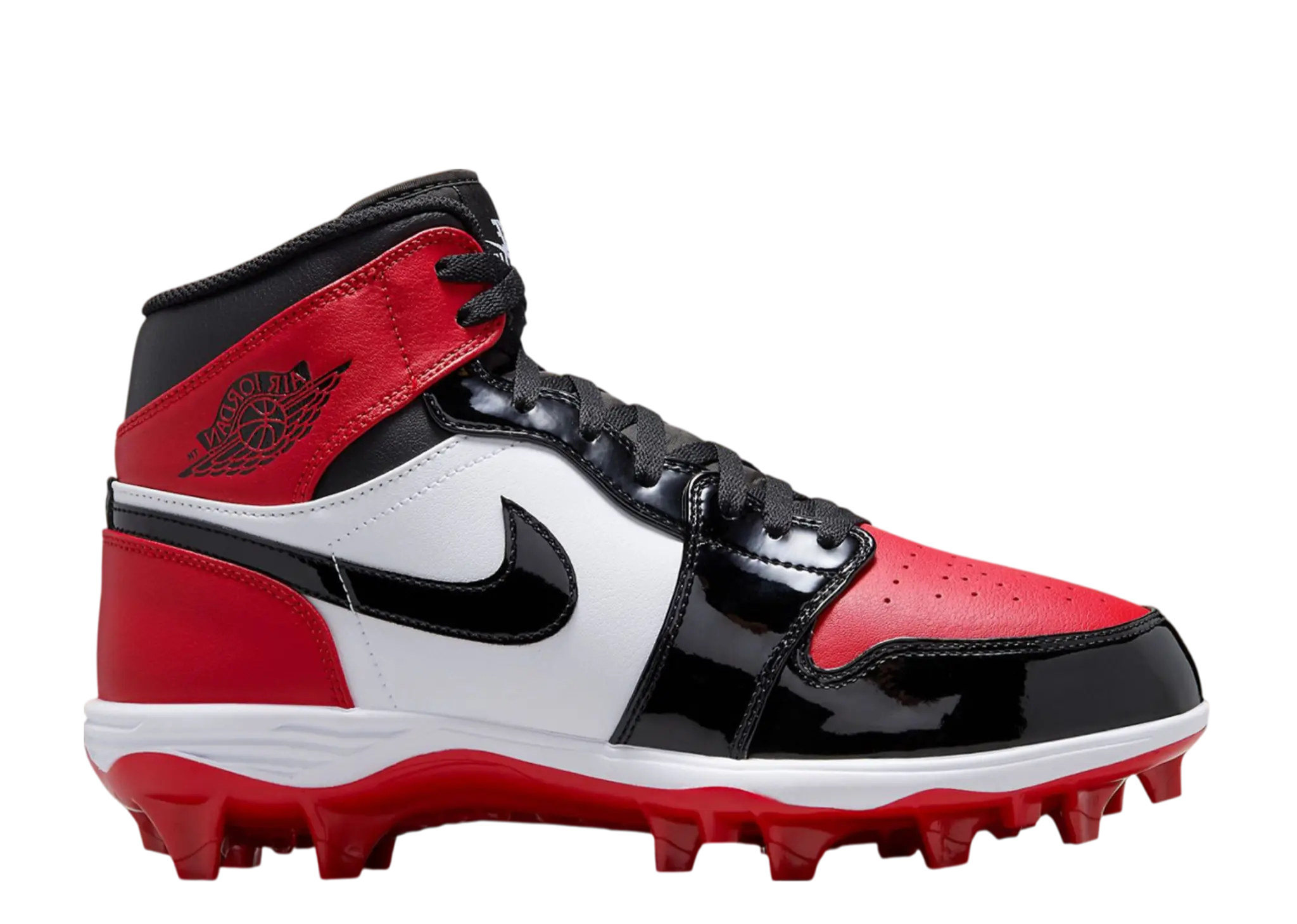 Air Jordan 1 Mid TD Cleat Bred Toe