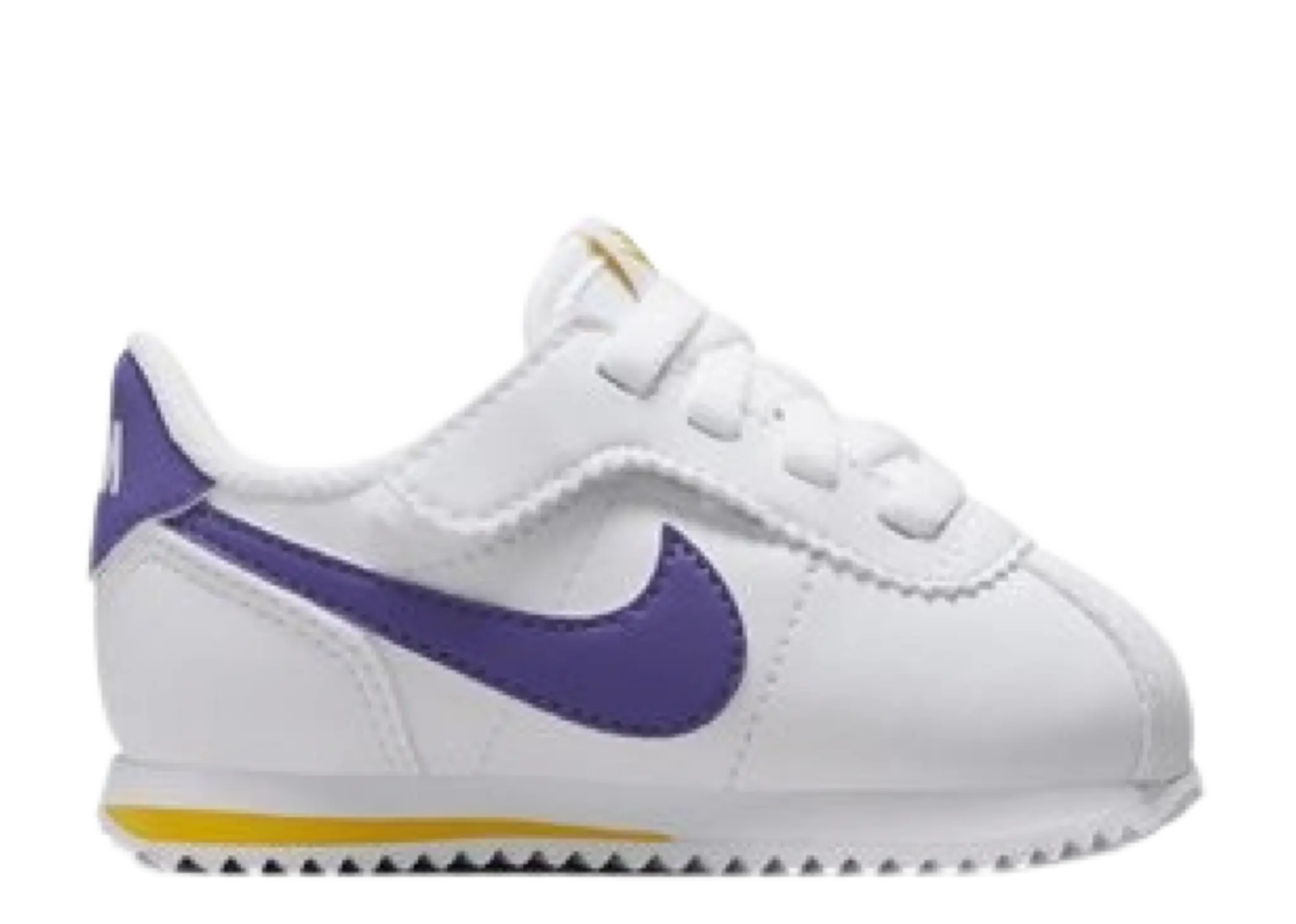 Nike Cortez EasyOn White Varsity Maize Varsity Purple (Toddler)