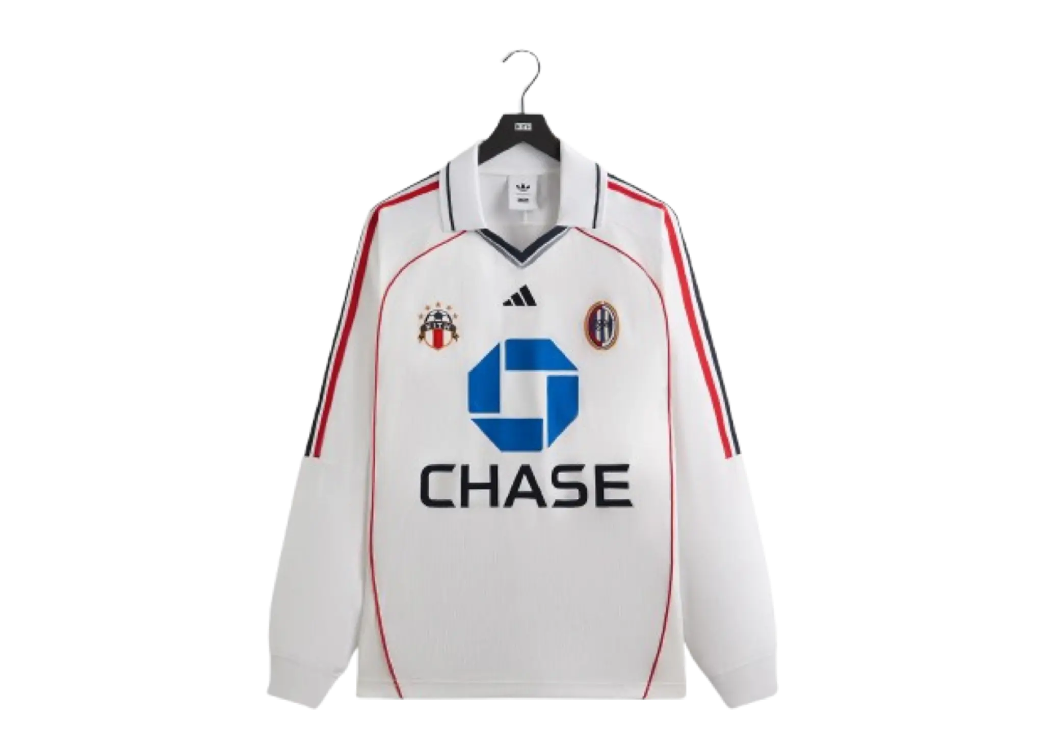 Kith For Adidas Football Chase Long Sleeve Jersey White