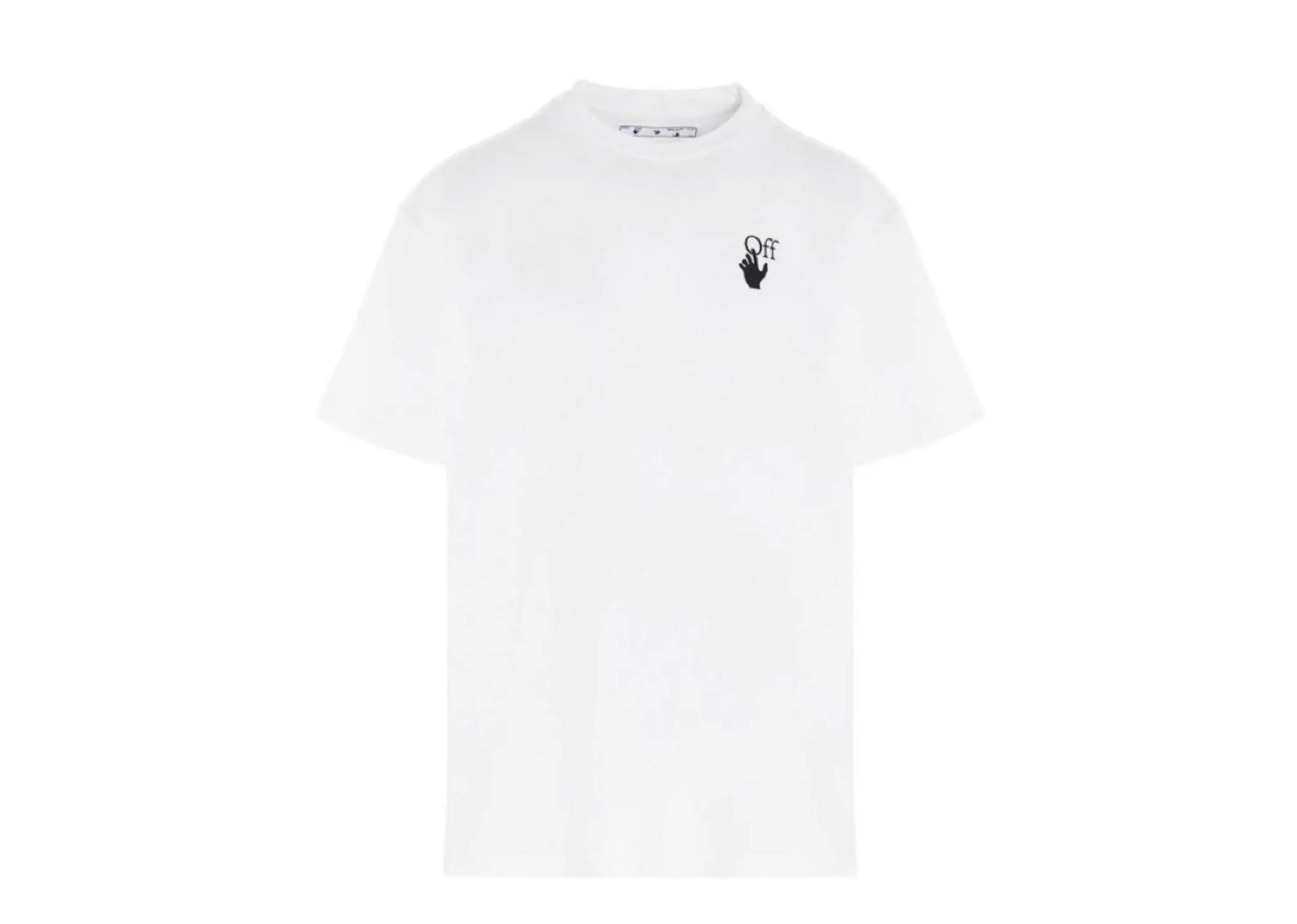 Off White Pascal Arrow Short Sleeve Over T Shirt White Black