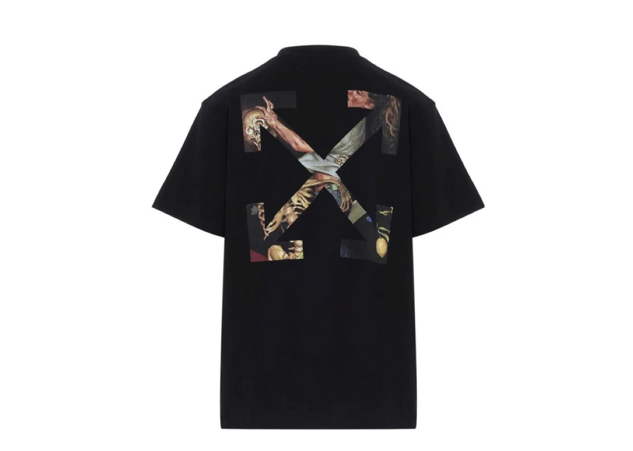 Off White Pascal Arrow Short Sleeve Over T Shirt Black White - photo 2
