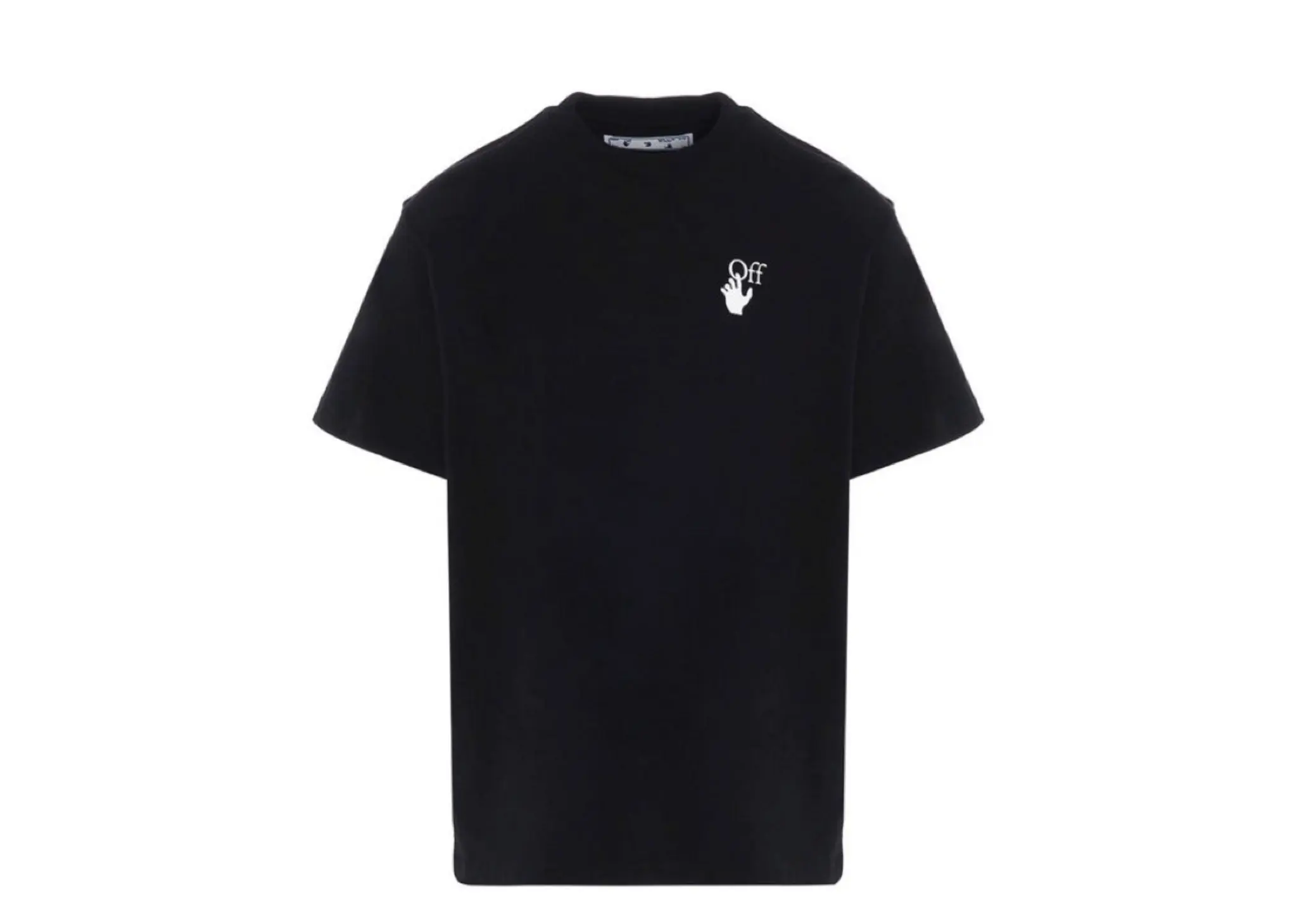 Off White Pascal Arrow Short Sleeve Over T Shirt Black White