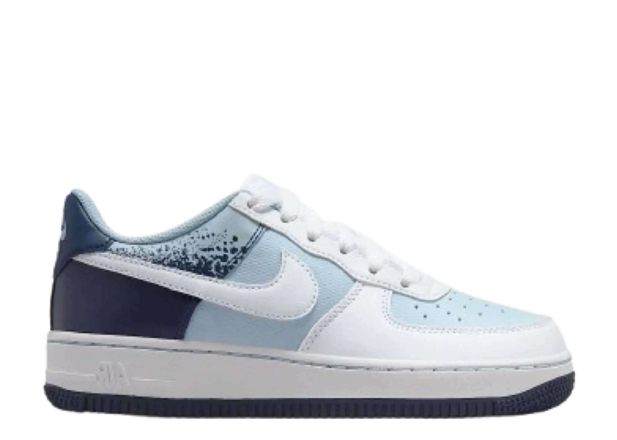 Nike Air Force 1 Low Light Armory Blue Midnight Navy White (Grade School)