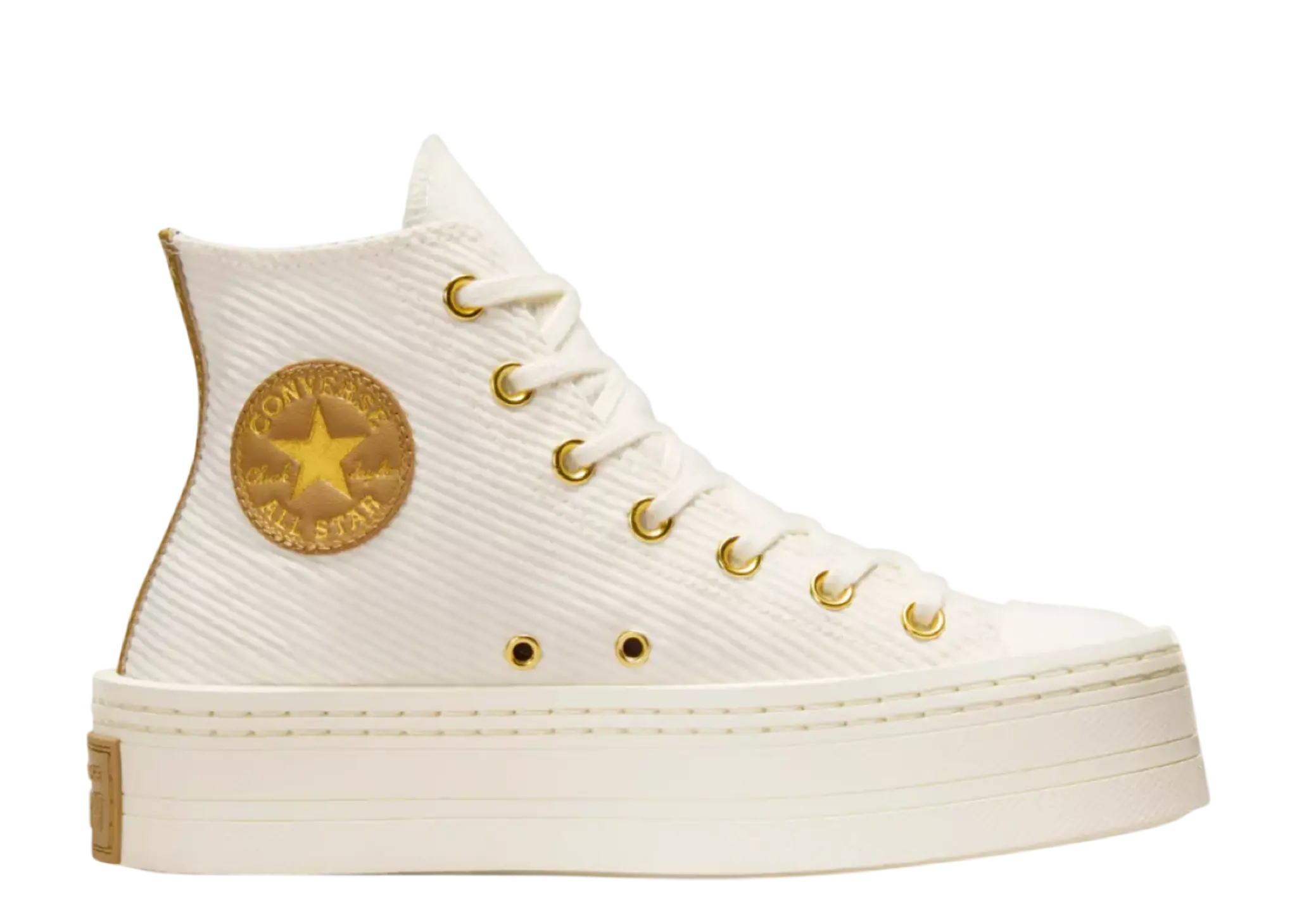 Converse Chuck Taylor All Star Modern Lift Platform Corduroy Hi Egret (Women's)