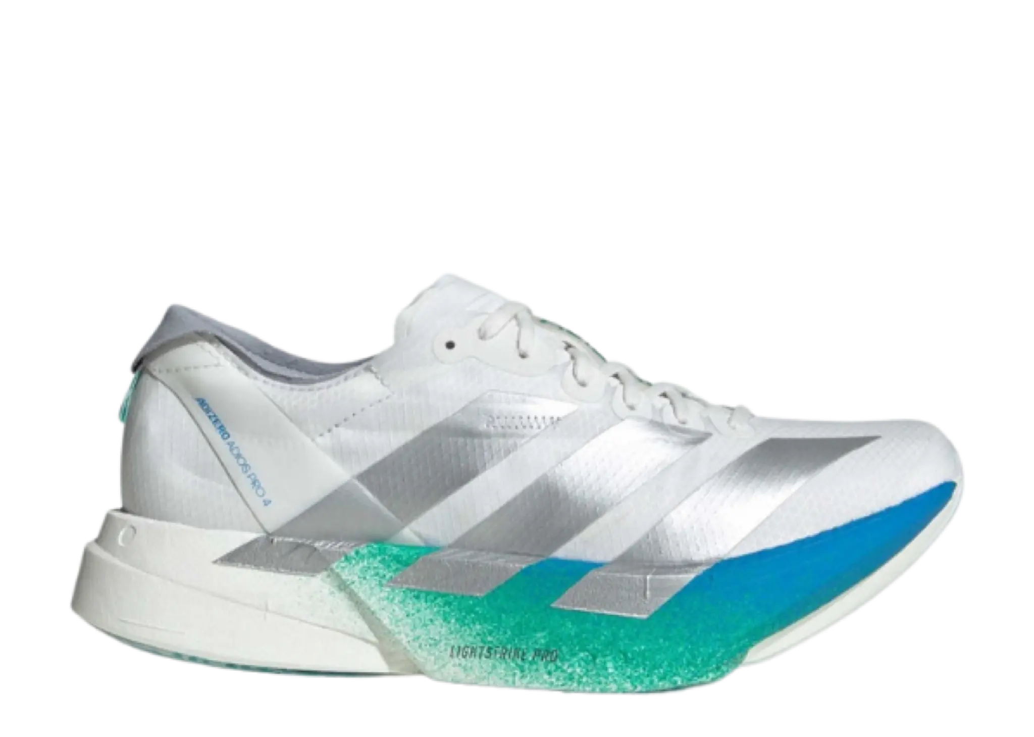 Adidas Adizero Adios Pro 4 Crystal White Matte Silver Glory Green (Women's)
