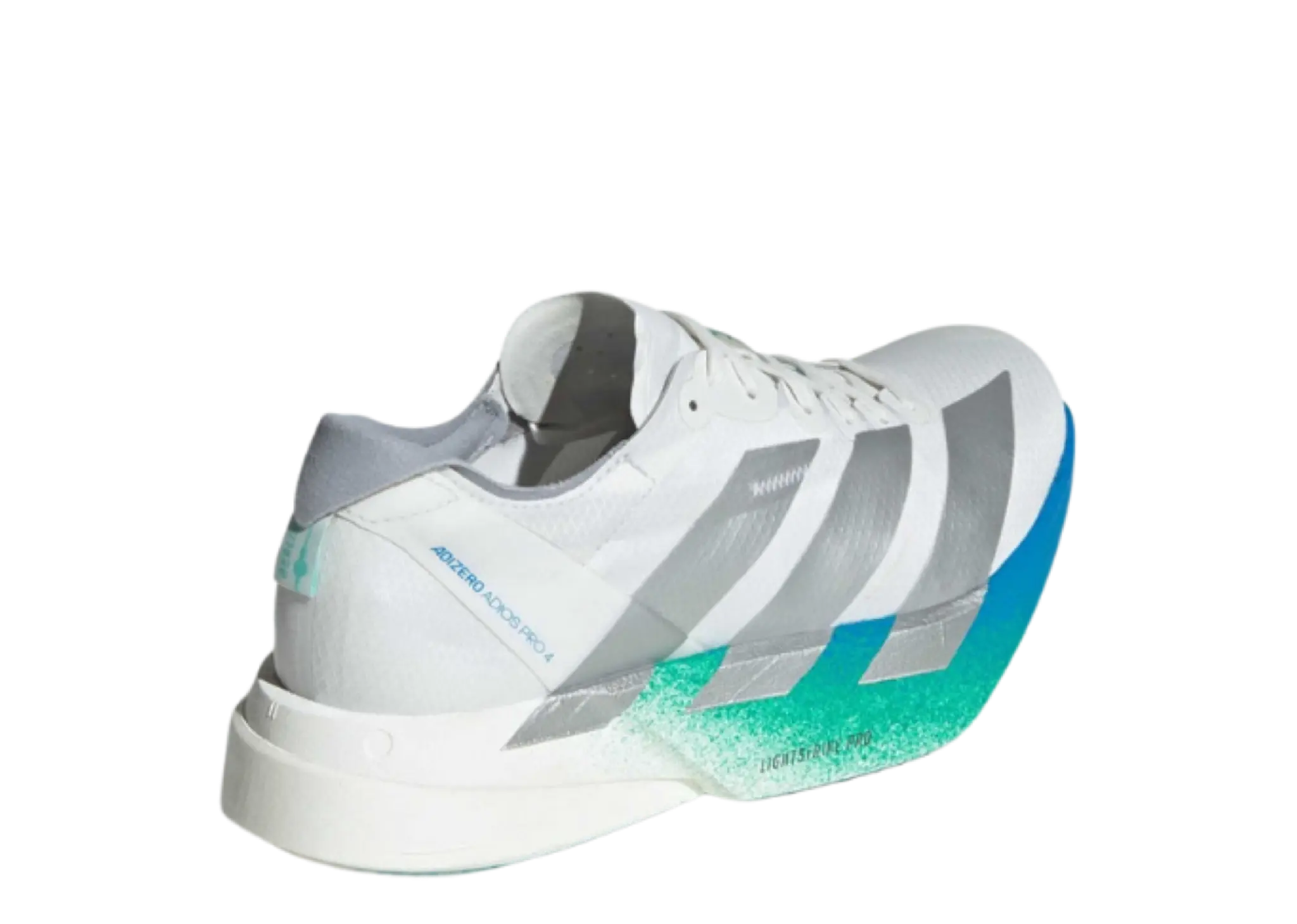 Adidas Adizero Adios Pro 4 Crystal White Matte Silver Glory Green (Women's) - photo 2