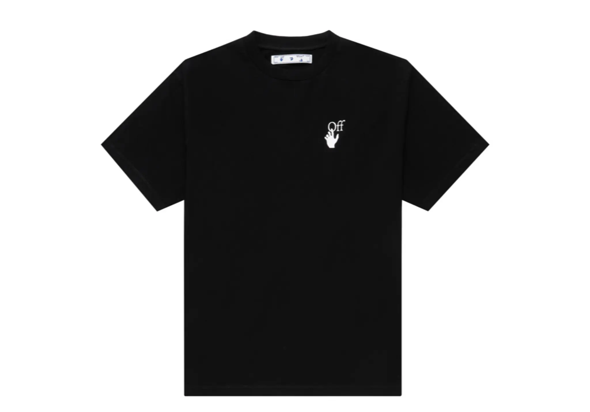 Off-White Cut Here Print Black T-Shirt