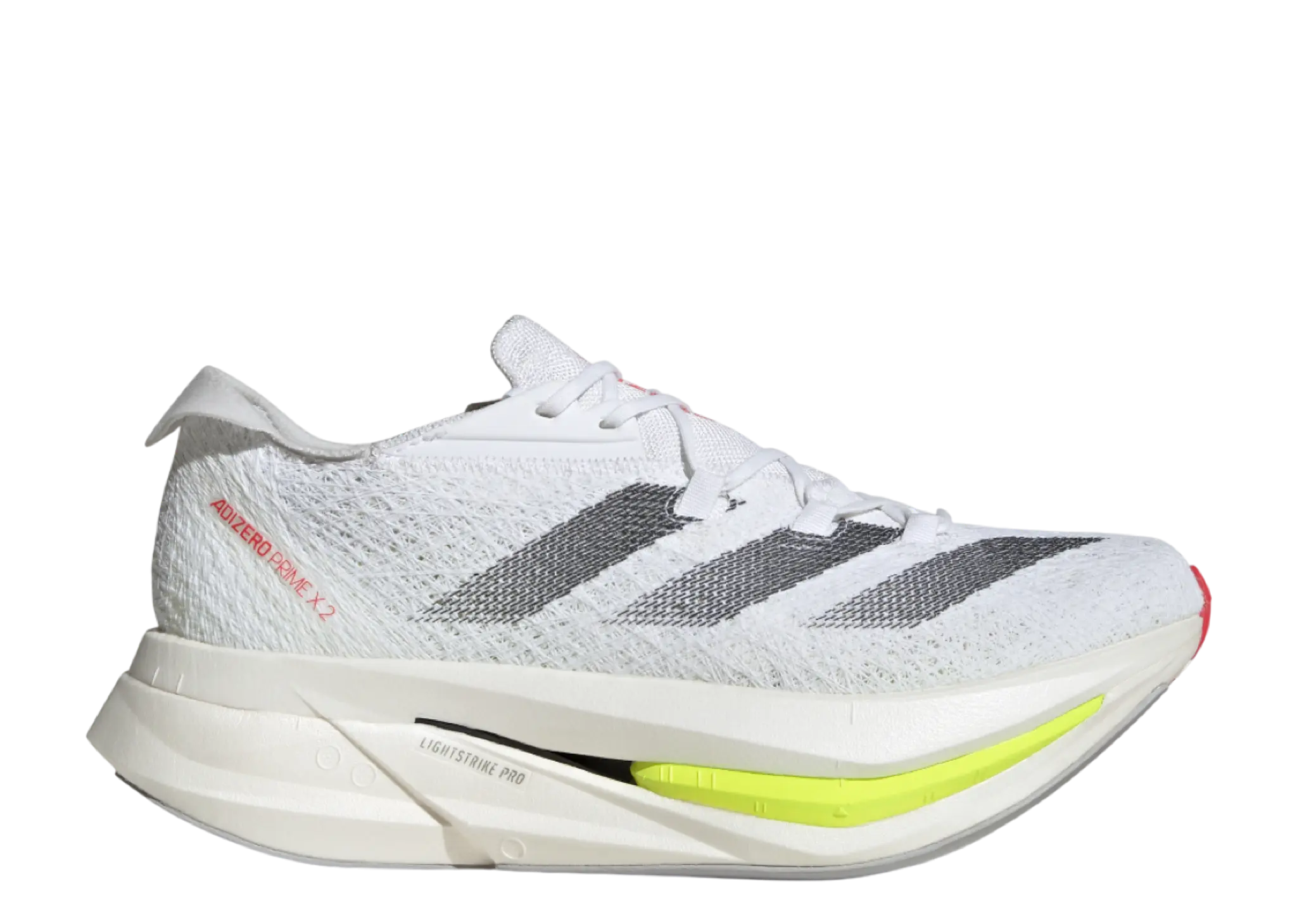Adidas Adizero Prime X 2.0 Strung White Black Lucid Red
