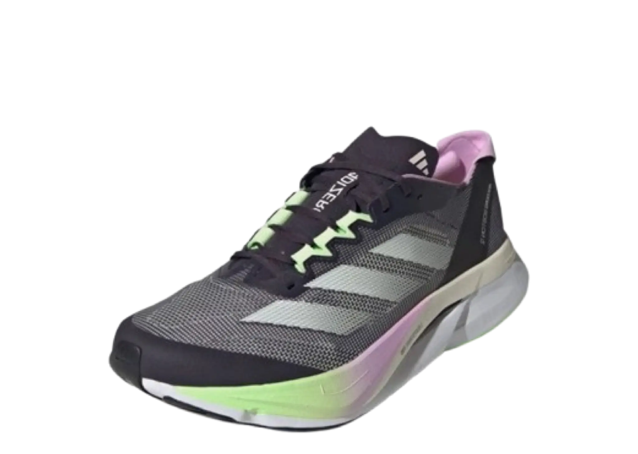 Adidas Adizero Boston 12 Aurora Black Zero Metalic Green Spark - photo 2