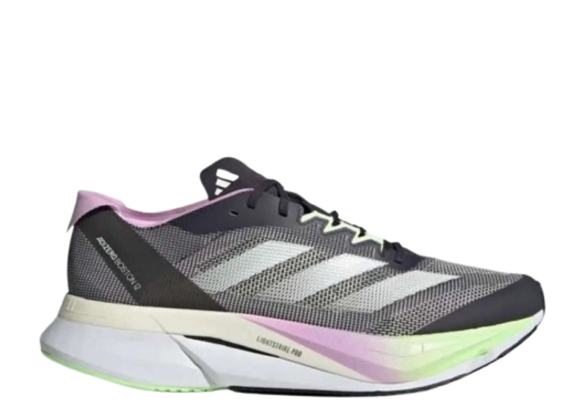 Adidas Adizero Boston 12 Aurora Black Zero Metalic Green Spark
