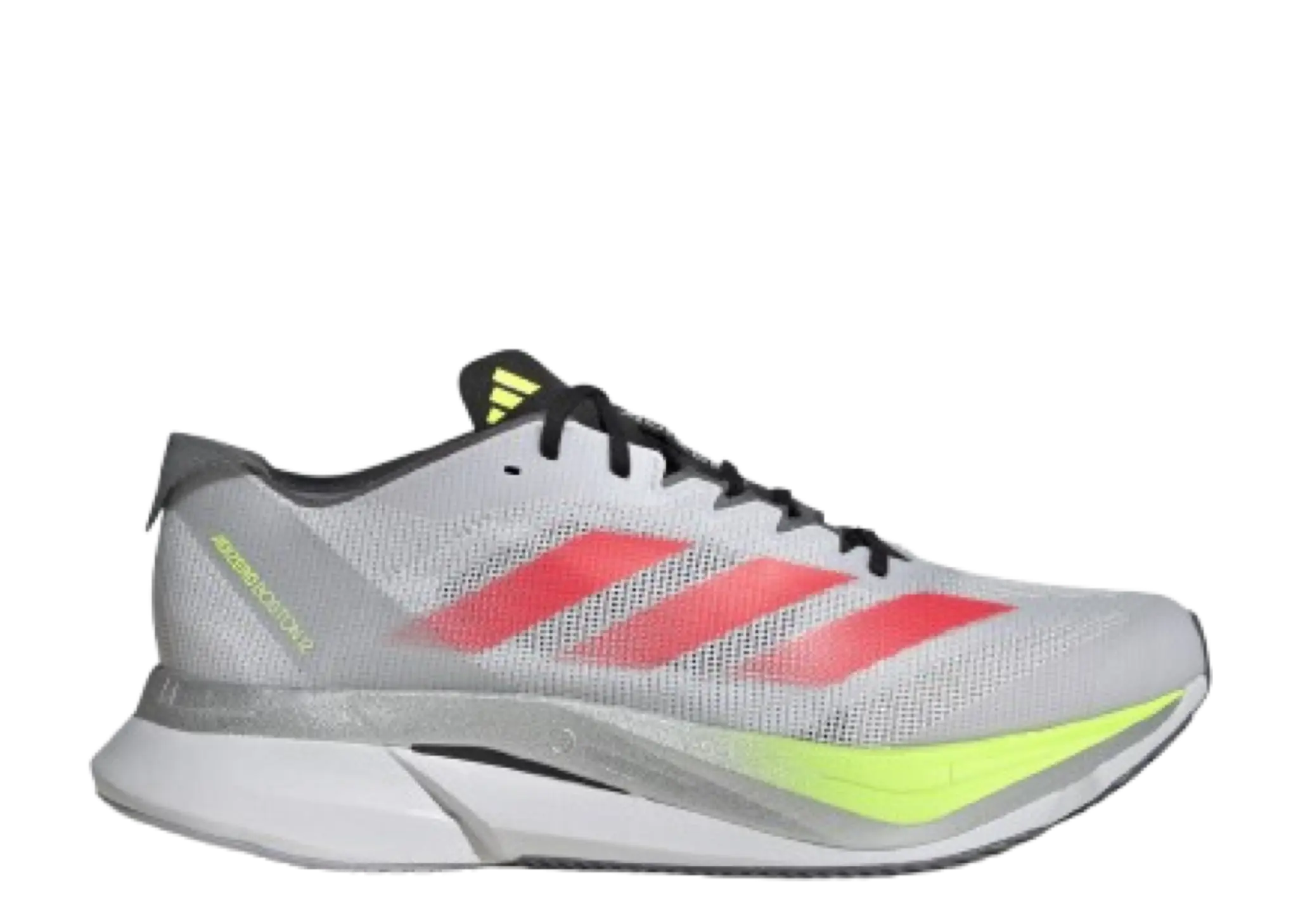 Adidas Adizero Boston 12 Dash Grey Lucid Red Lucid Lemon