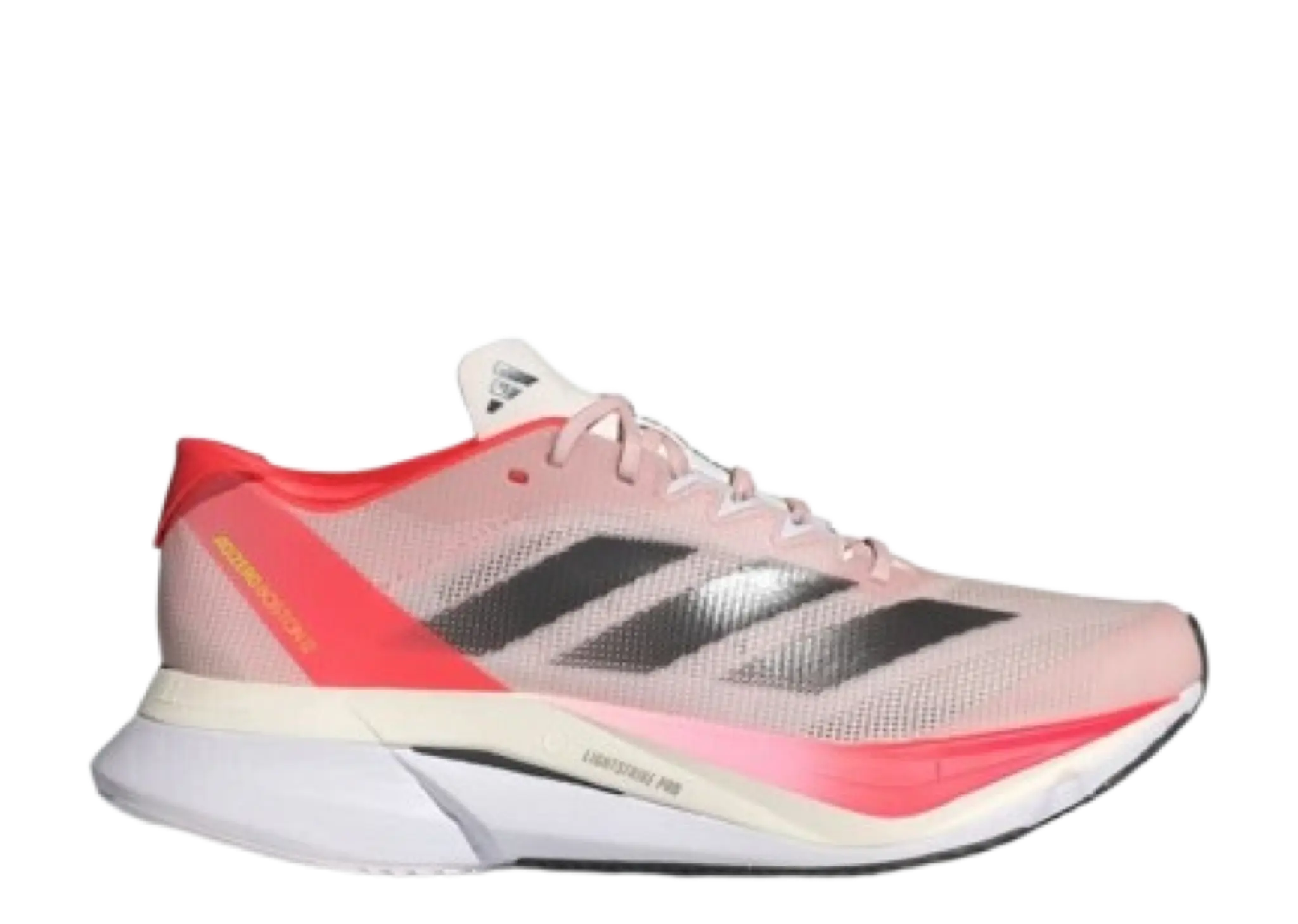 Adidas Adizero Boston 12 Sandy Pink Aurora Met Solar Red (Women's)