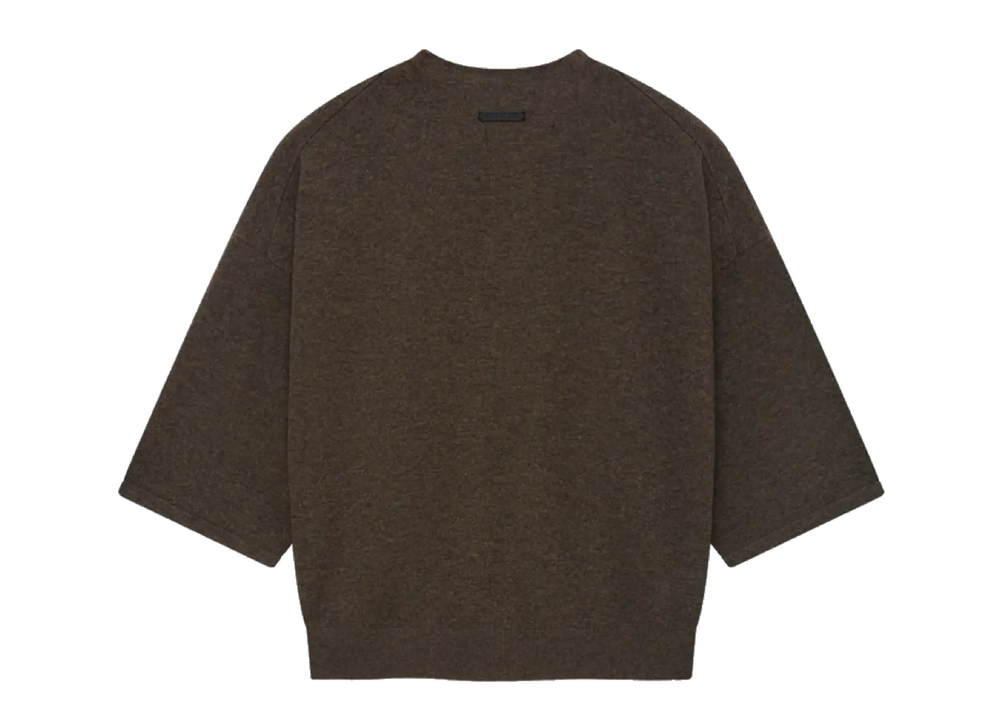 Fear Of God Fine Knit Henley Tee Melange Mocha - photo 2