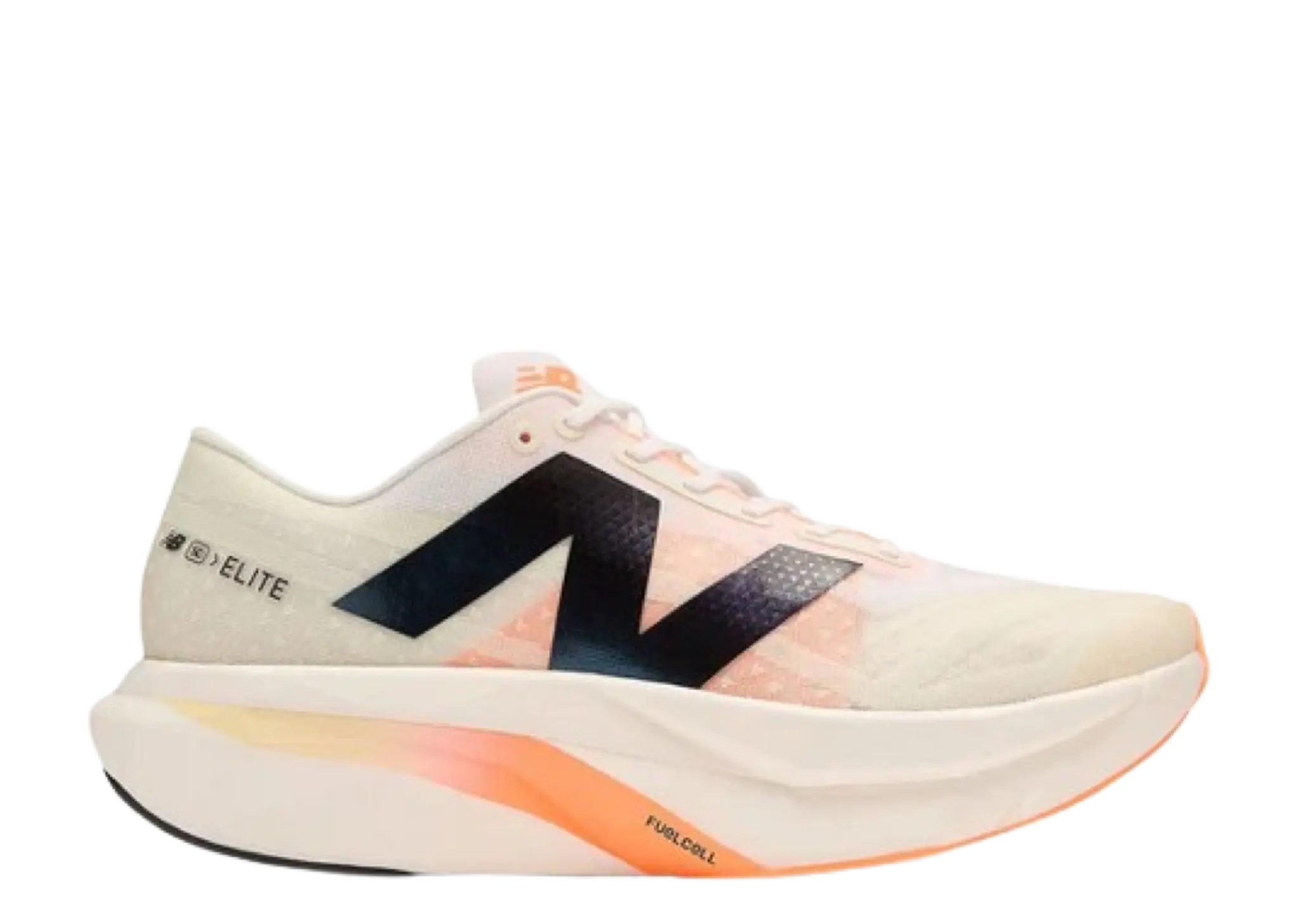 New Balance FuelCell SuperComp Elite v4 White Angora Hot Mango