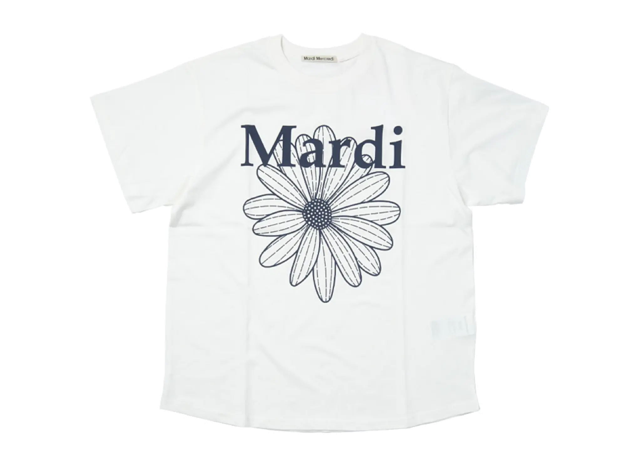 Mardi Mercredi Tshirt Flowermardi Ivory Navy