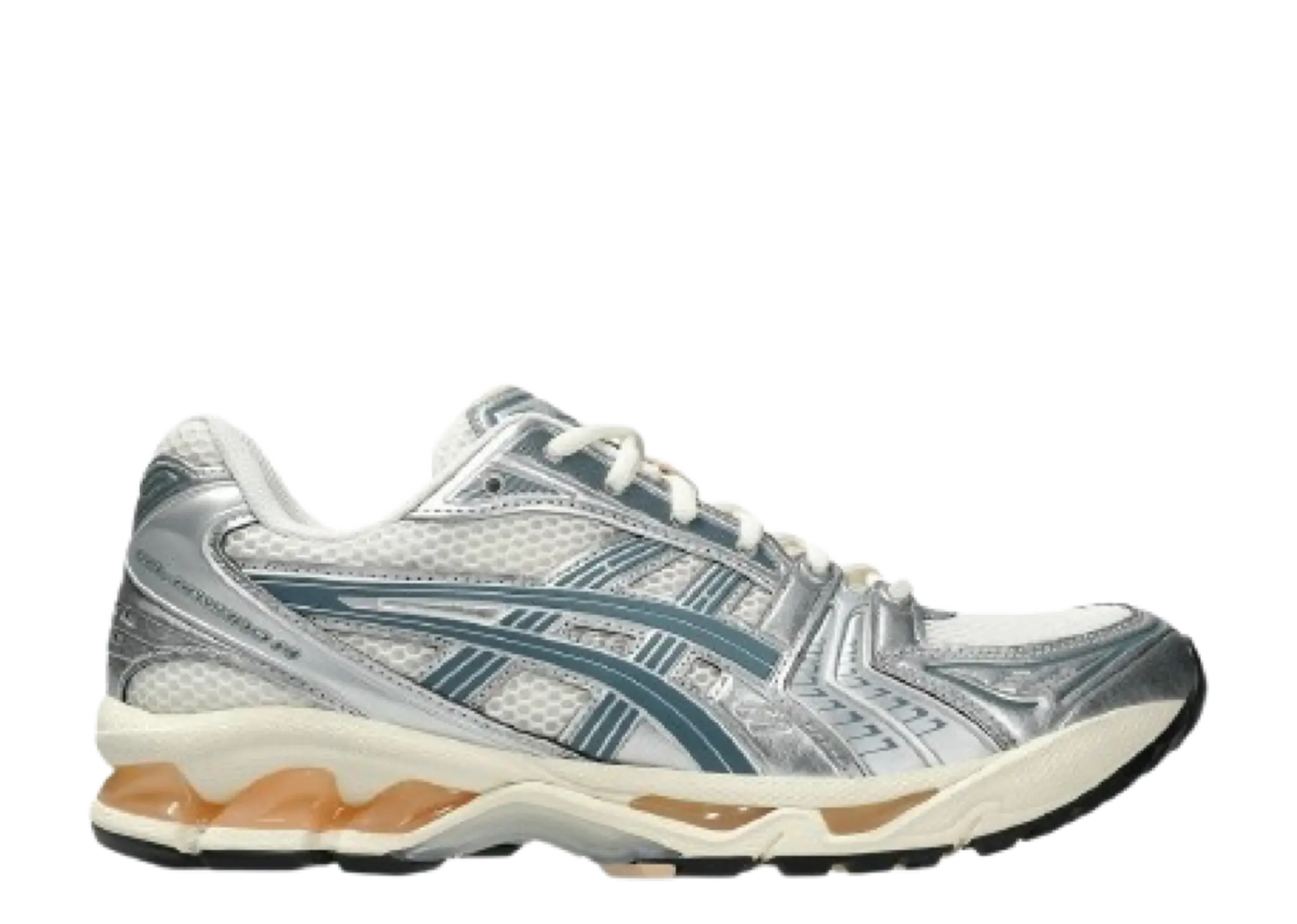 ASICS Gel-Kayano 14 Birch Pure Silver Teal Gold