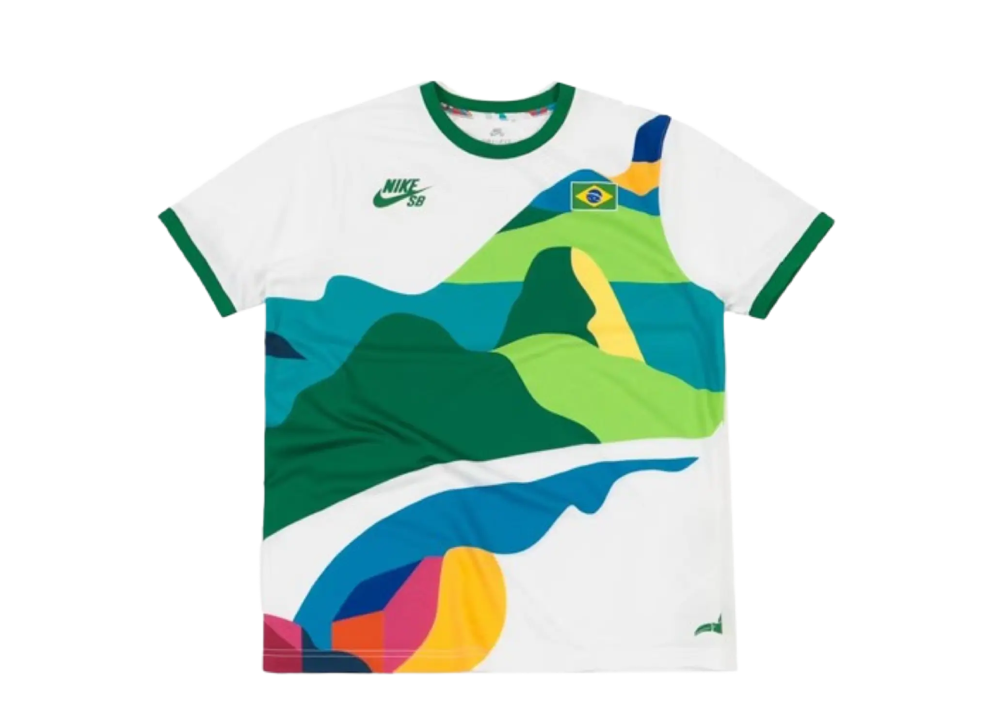 Nike SB x Parra Brazil Federation Kit Crew Jersey White Clover (Asia Sizing)