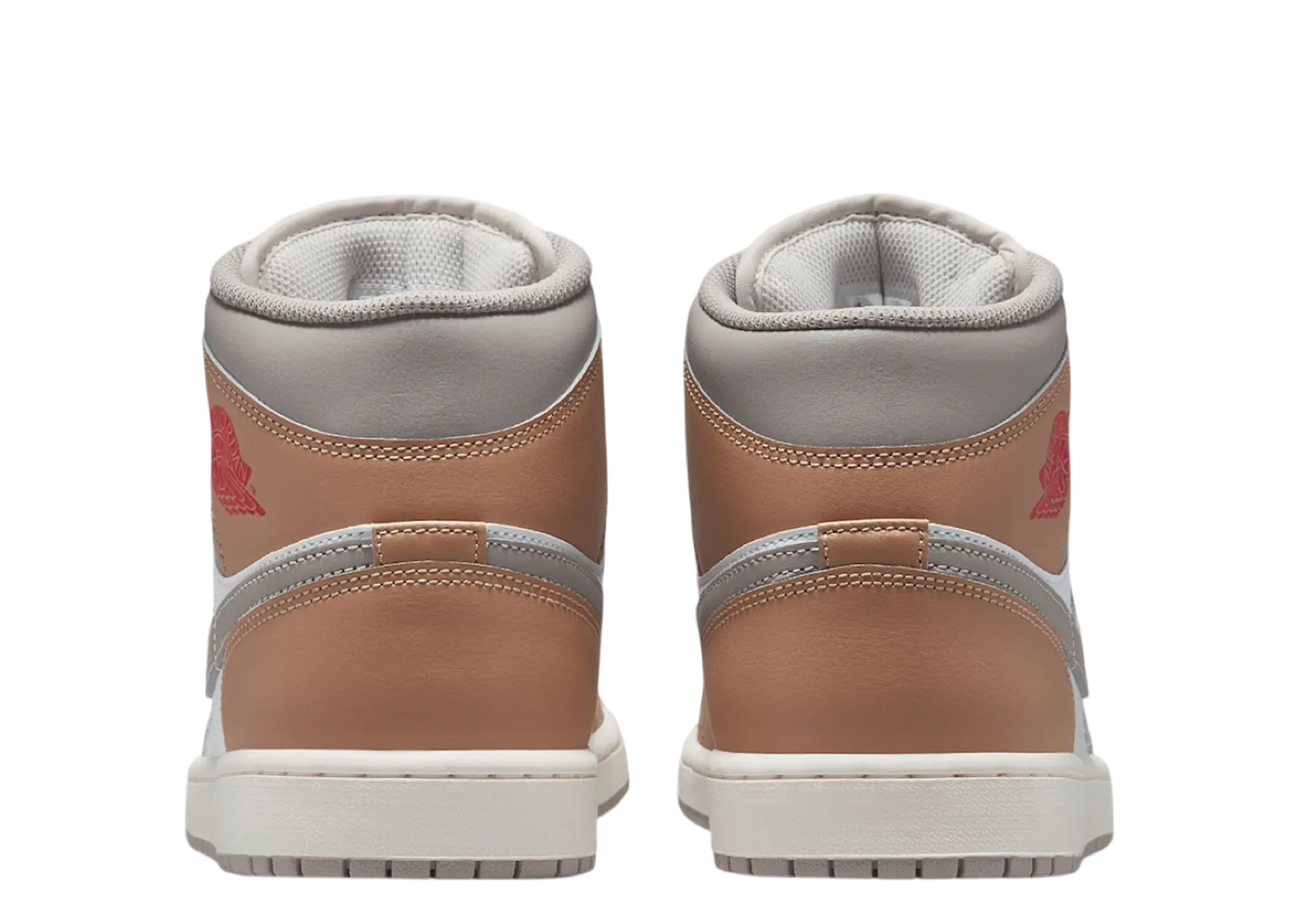 Air Jordan 1 Mid Rattan White College Grey - photo 3