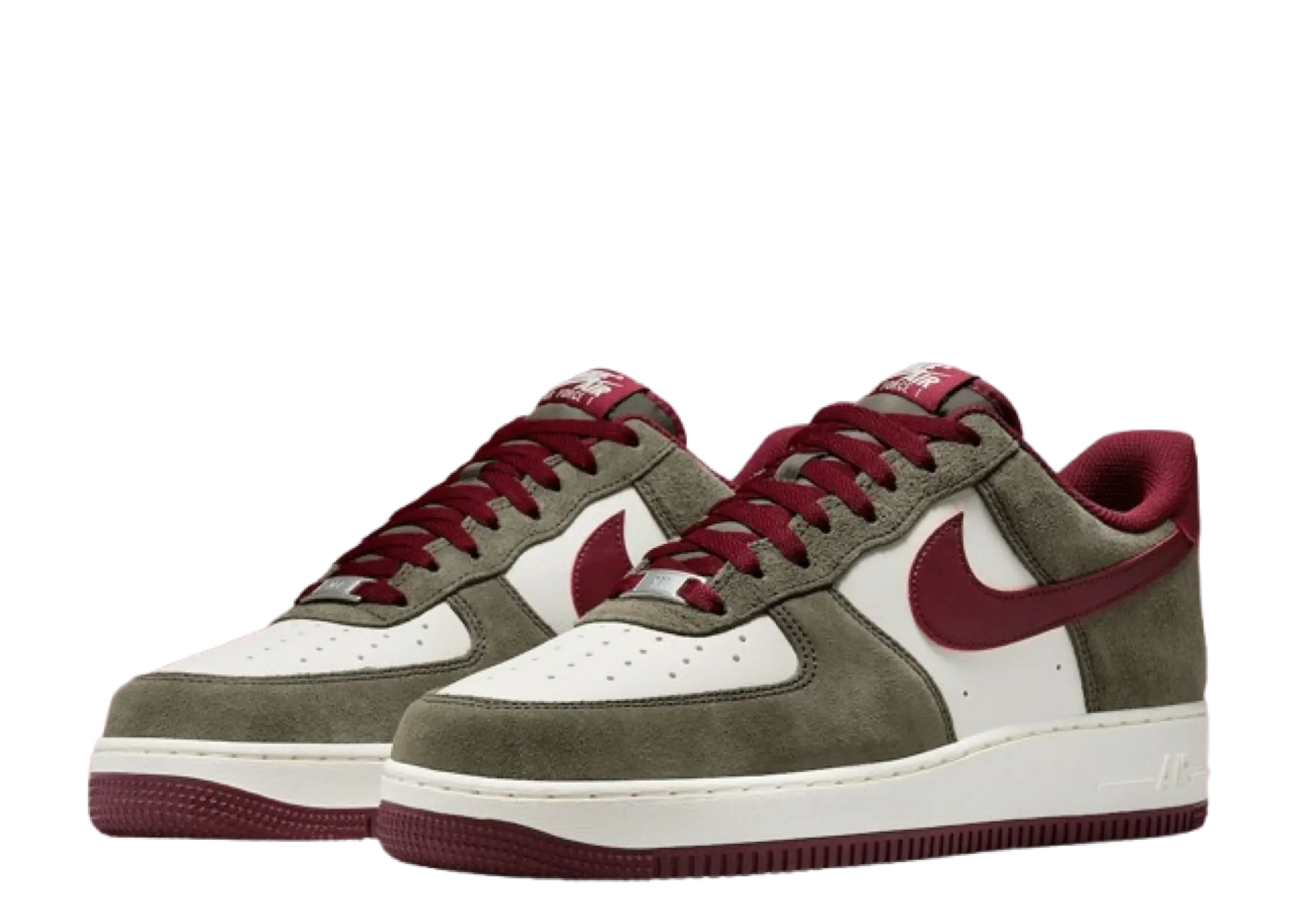 Nike Air Force 1 Low '07 LV8Cargo Khaki Pale Ivory Dark Team Red - photo 2