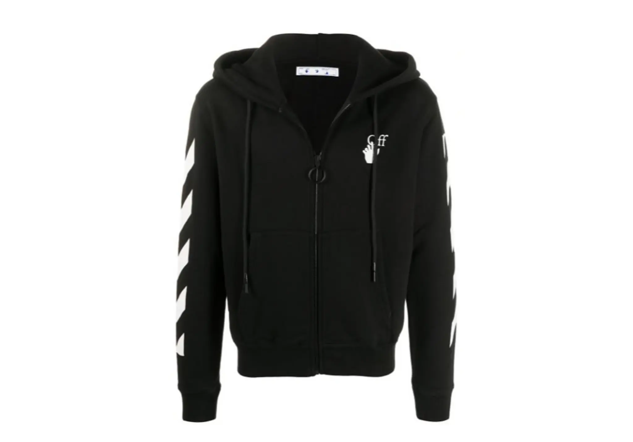 Off-White Arrows Diagonal Zipped Hoodie