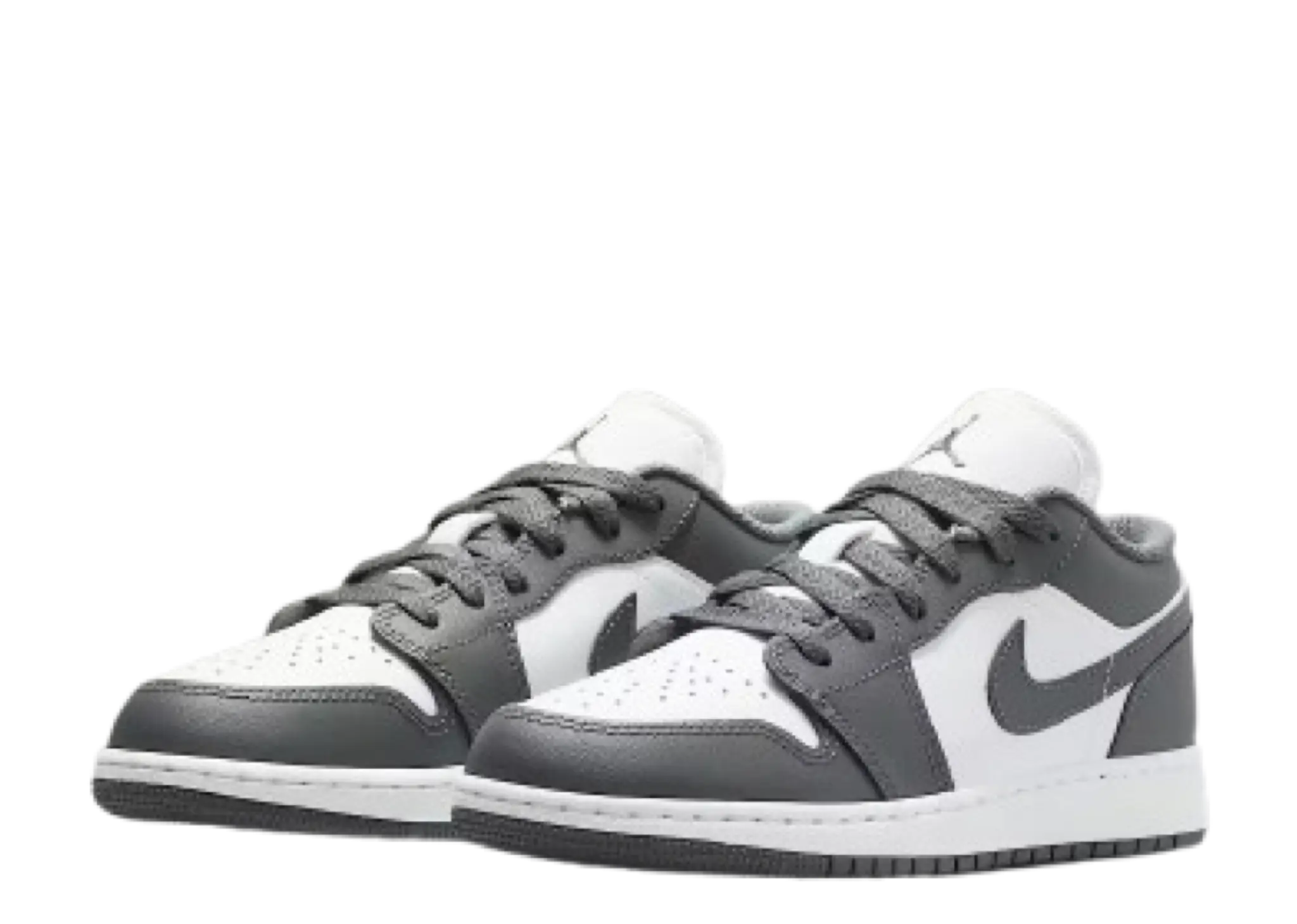 Air Jordan 1 Low Grey White (Grade School) - photo 2