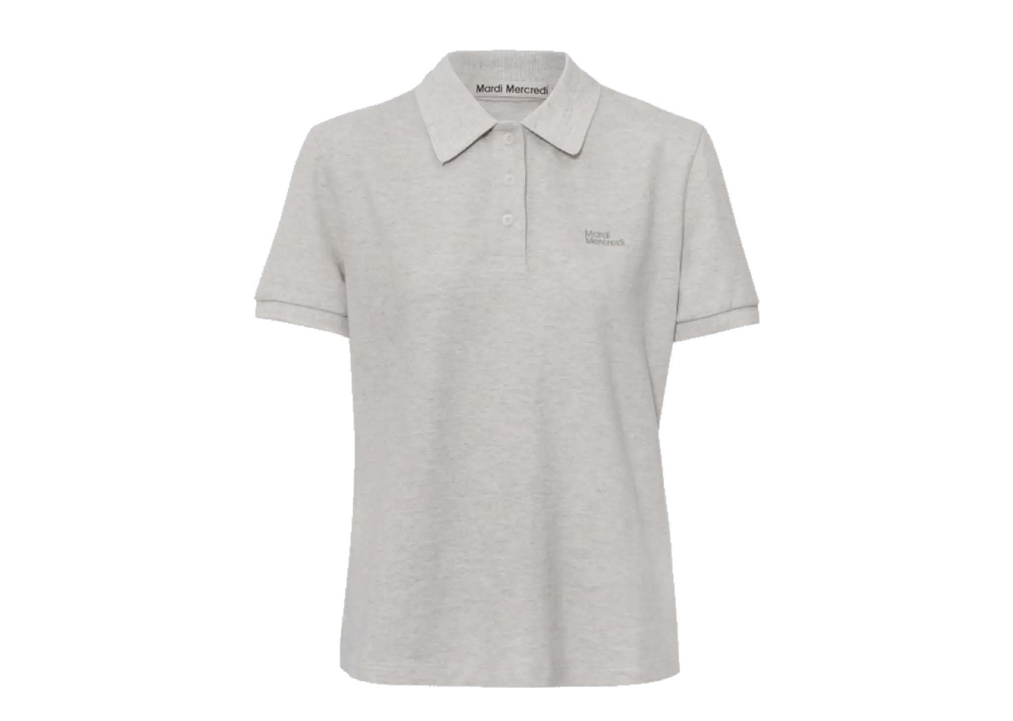 Mardi Mercredi Slimfit Shirt Piquet Essential Oatmeal
